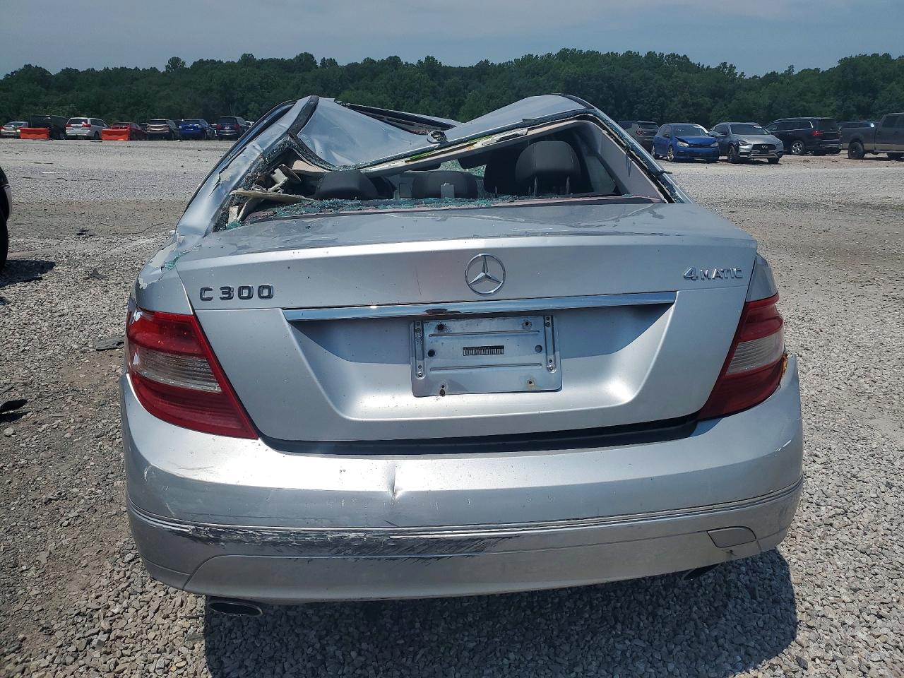 2011 Mercedes-benz C 300 4matic Silver vin: WDDGF8BB8BR167270
