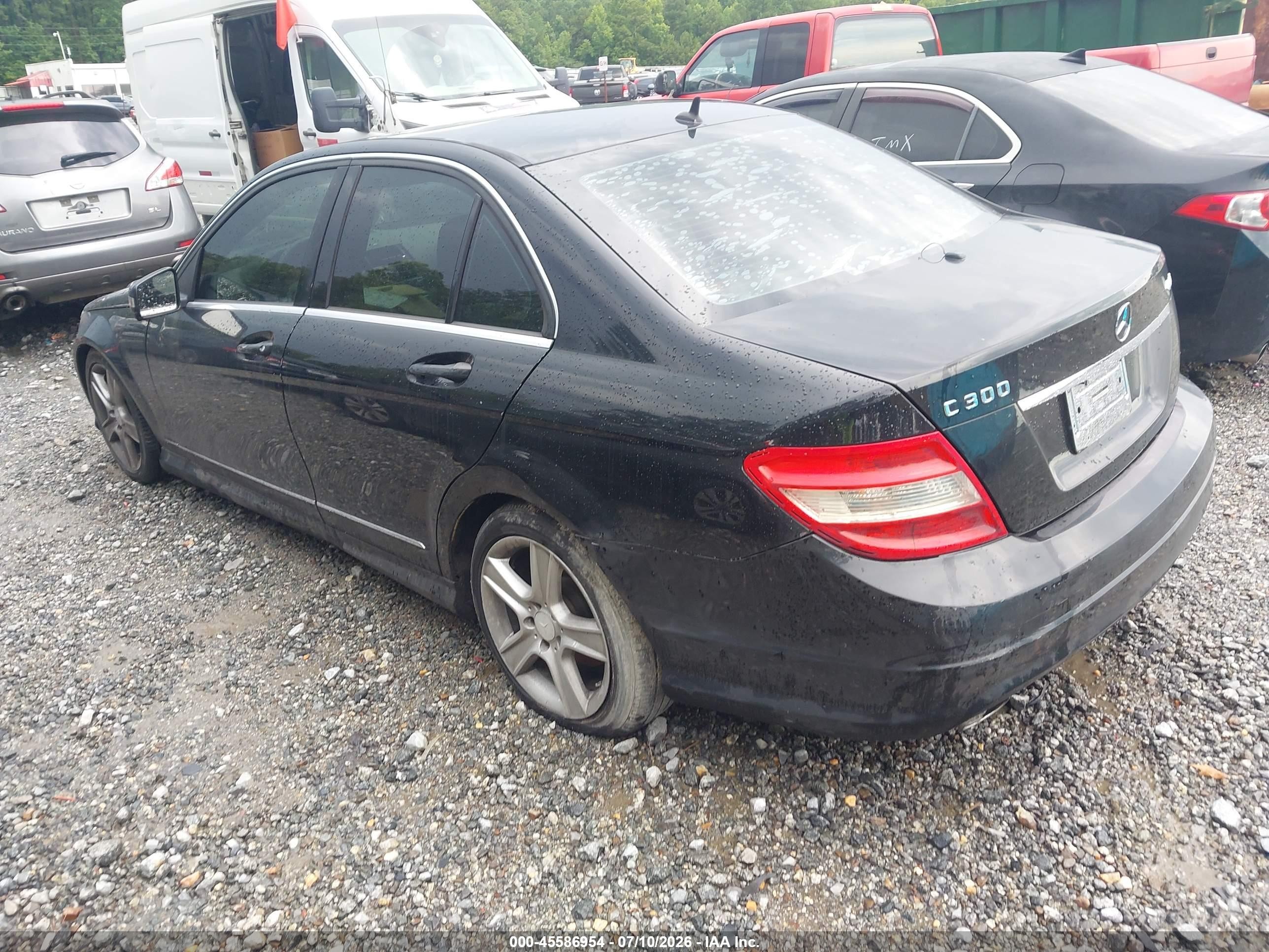 2011 Mercedes-benz C 300 Sport 4matic Black vin: WDDGF8BB8BR169200