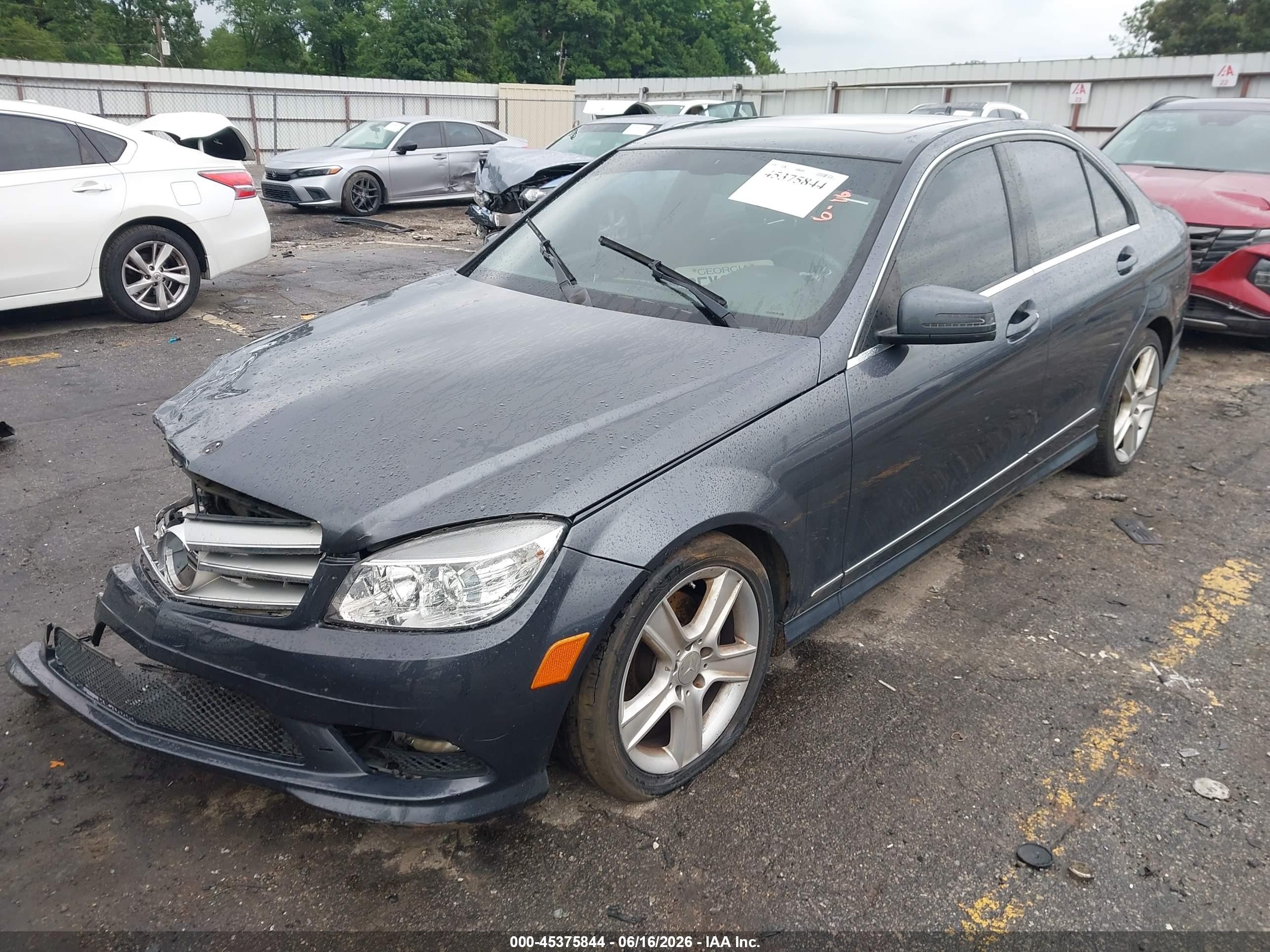 2011 Mercedes-benz C 300 Sport 4matic Gray vin: WDDGF8BB8BR175742