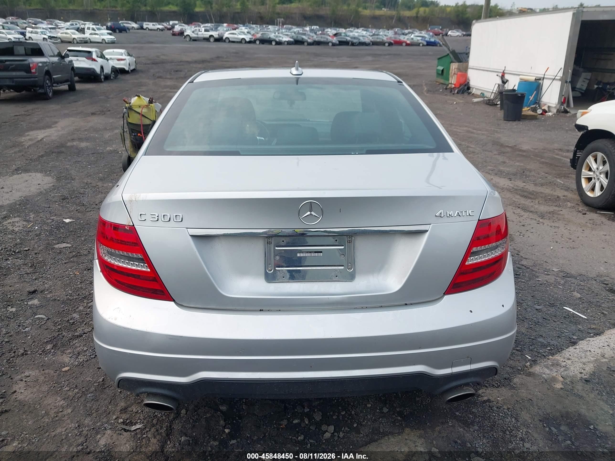 2012 Mercedes-benz C 300 Sport 4matic Silver vin: WDDGF8BB8CA611490