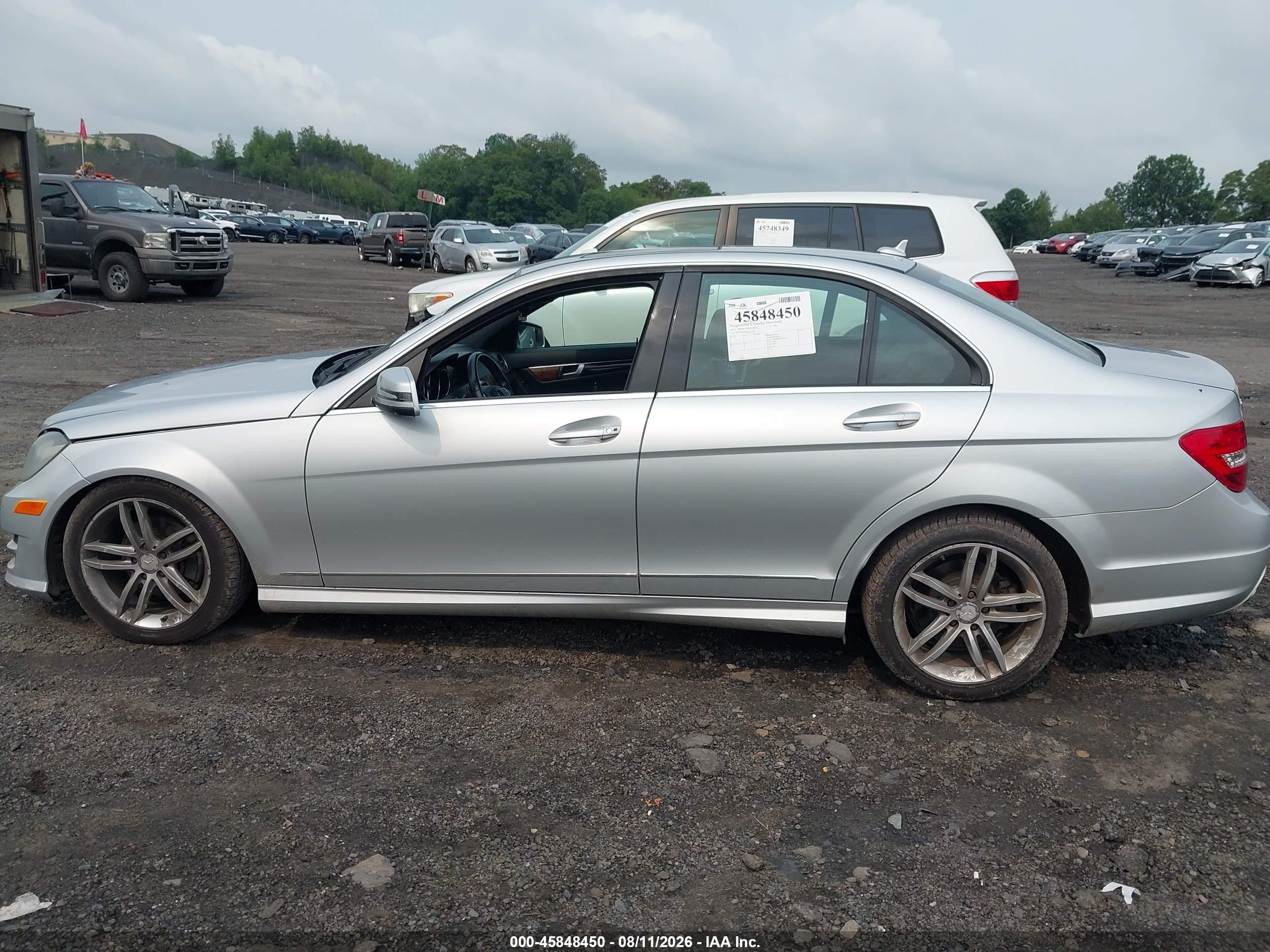 2012 Mercedes-benz C 300 Sport 4matic Silver vin: WDDGF8BB8CA611490