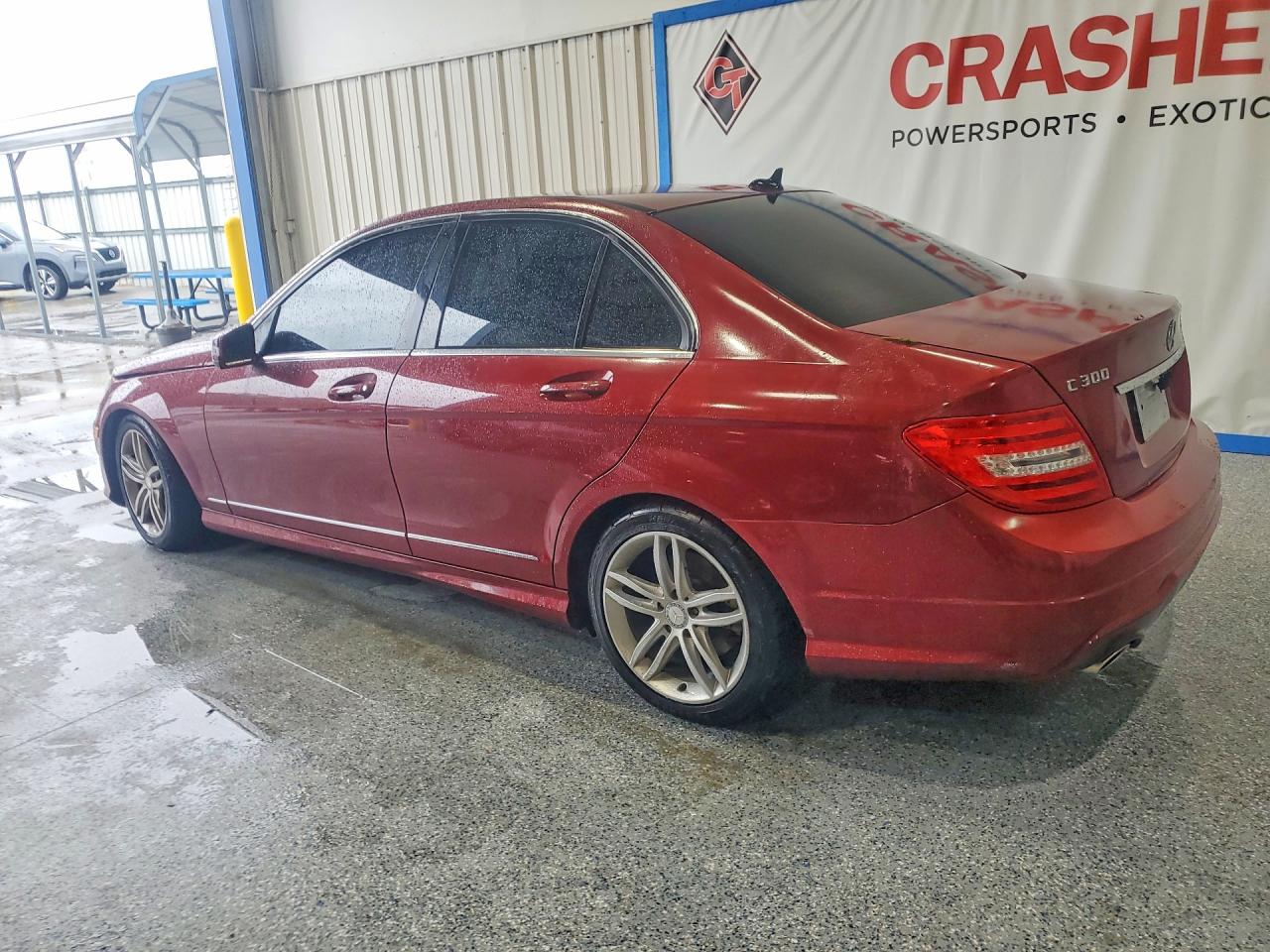2012 Mercedes-benz C 300 4matic Бордовый vin: WDDGF8BB8CA615507