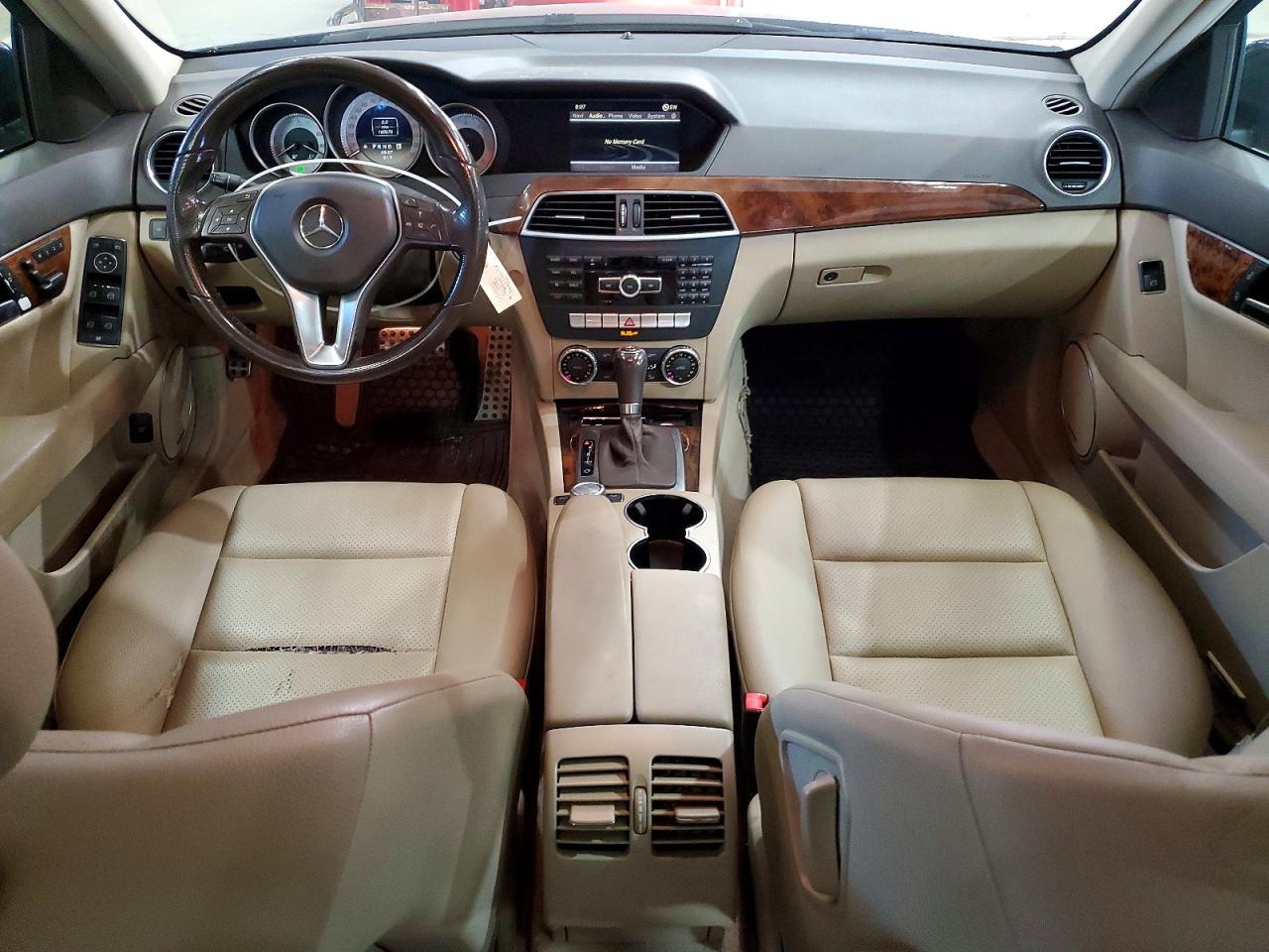 2012 Mercedes-benz C 300 4matic Blue vin: WDDGF8BB8CA640259