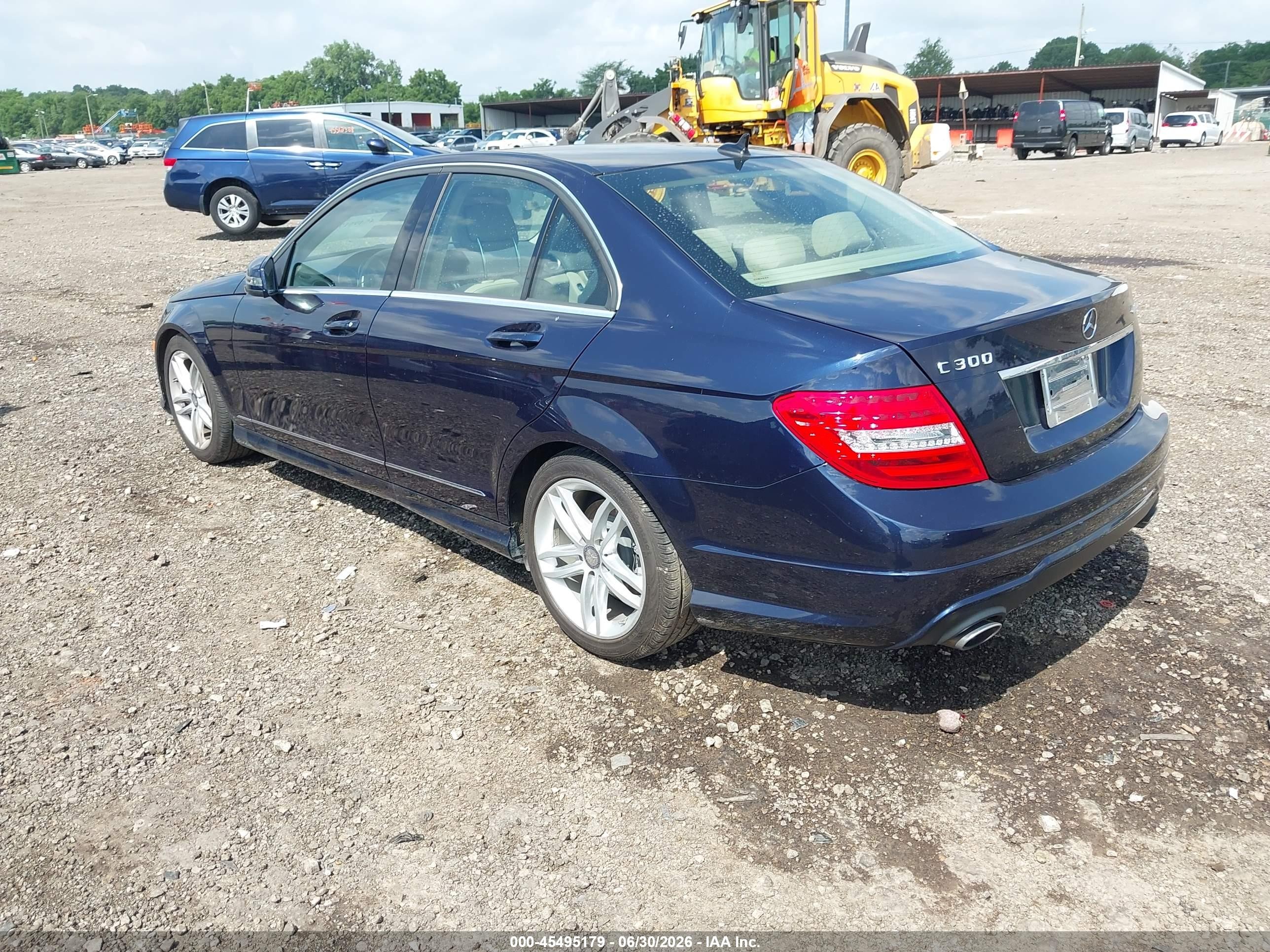2012 Mercedes-benz C 300 Sport 4matic Dark Blue vin: WDDGF8BB8CA704560