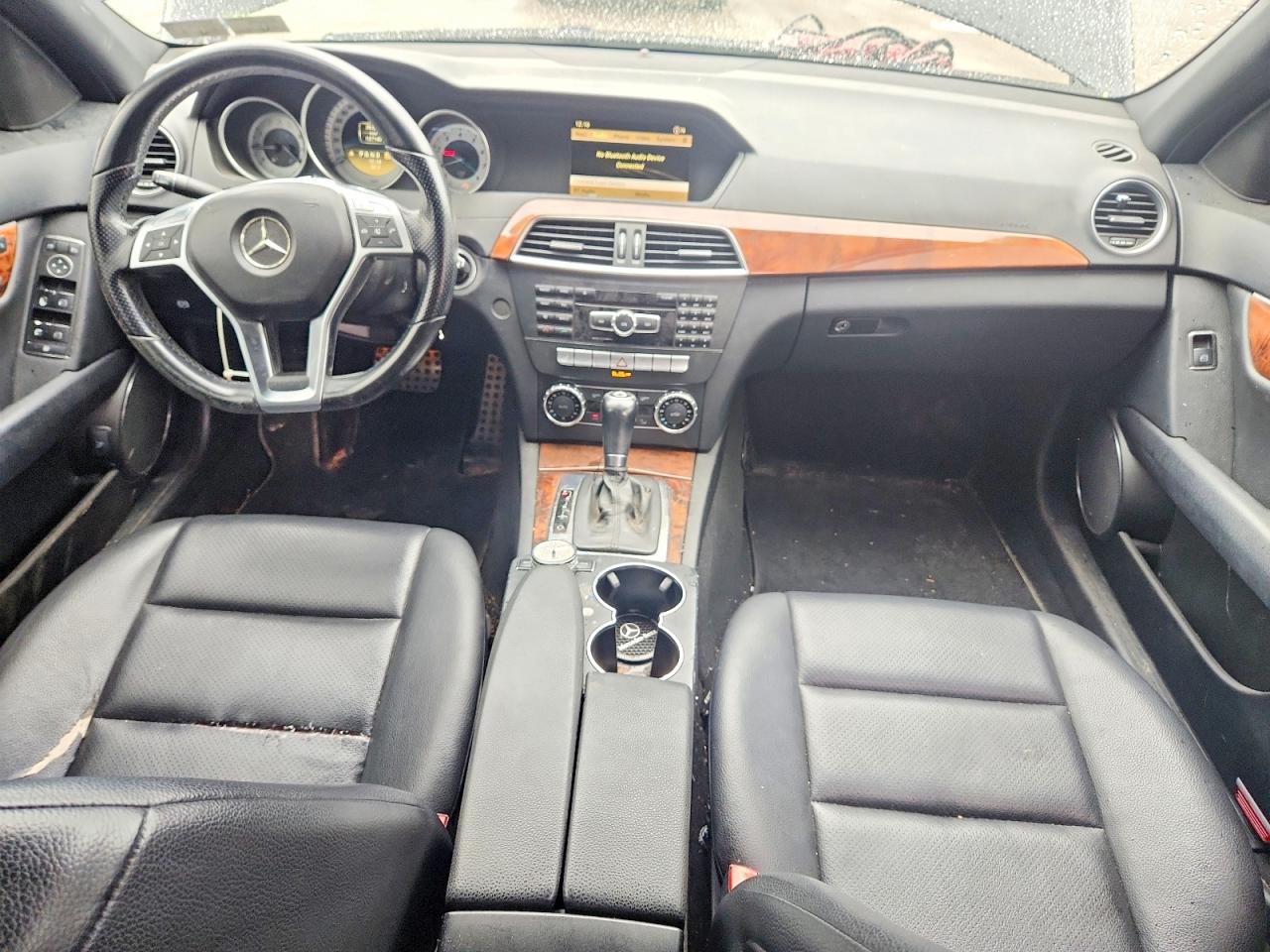 2012 Mercedes-benz C 300 4matic Black vin: WDDGF8BB8CR195698