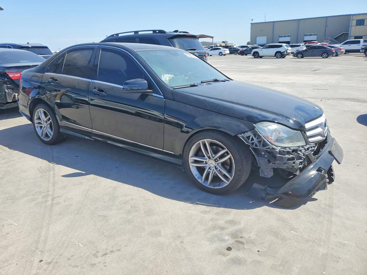 2012 Mercedes-benz C 300 4matic Black vin: WDDGF8BB8CR208577