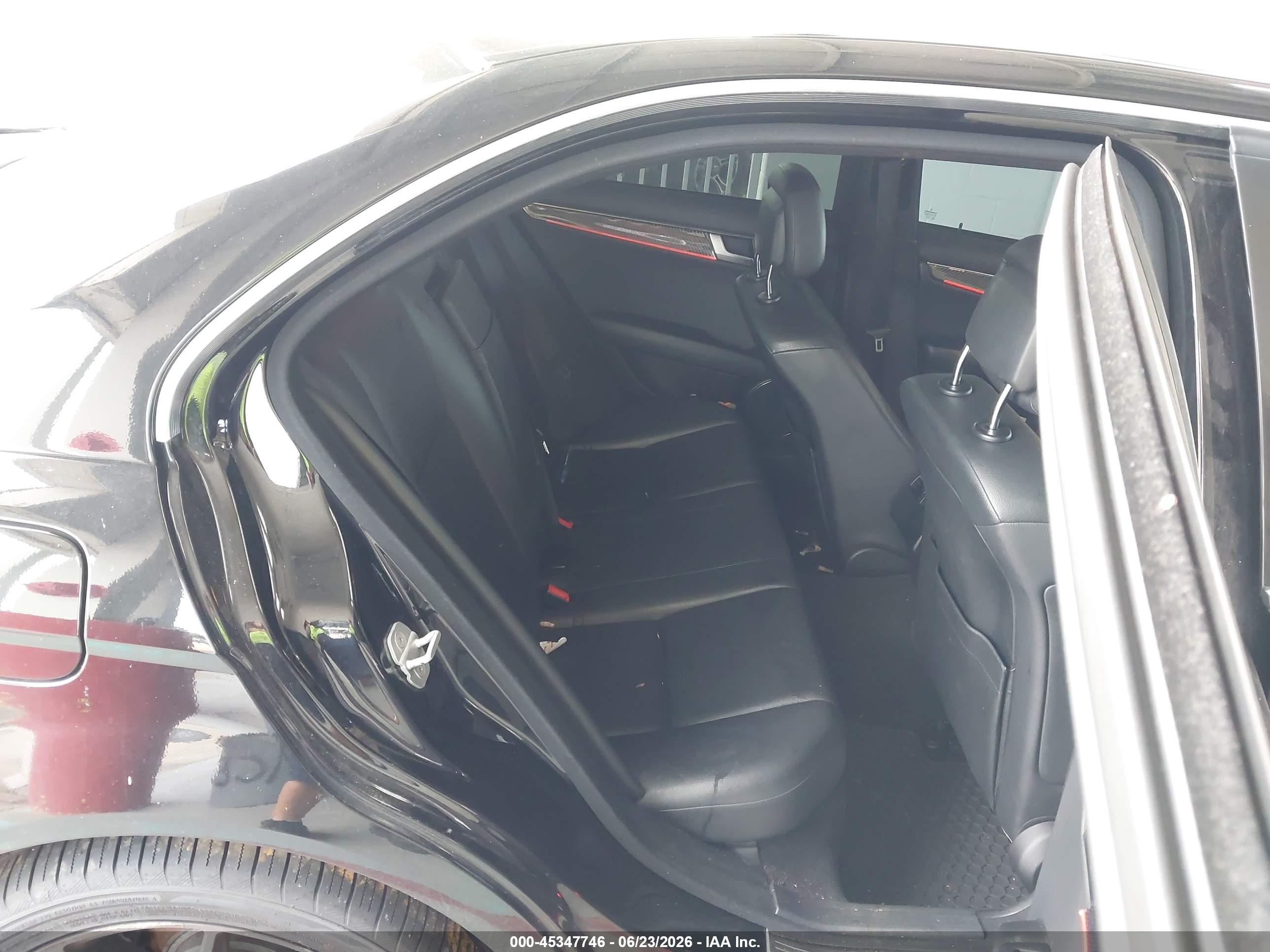 2012 Mercedes-benz C 300 Sport 4matic Black vin: WDDGF8BB8CR227744