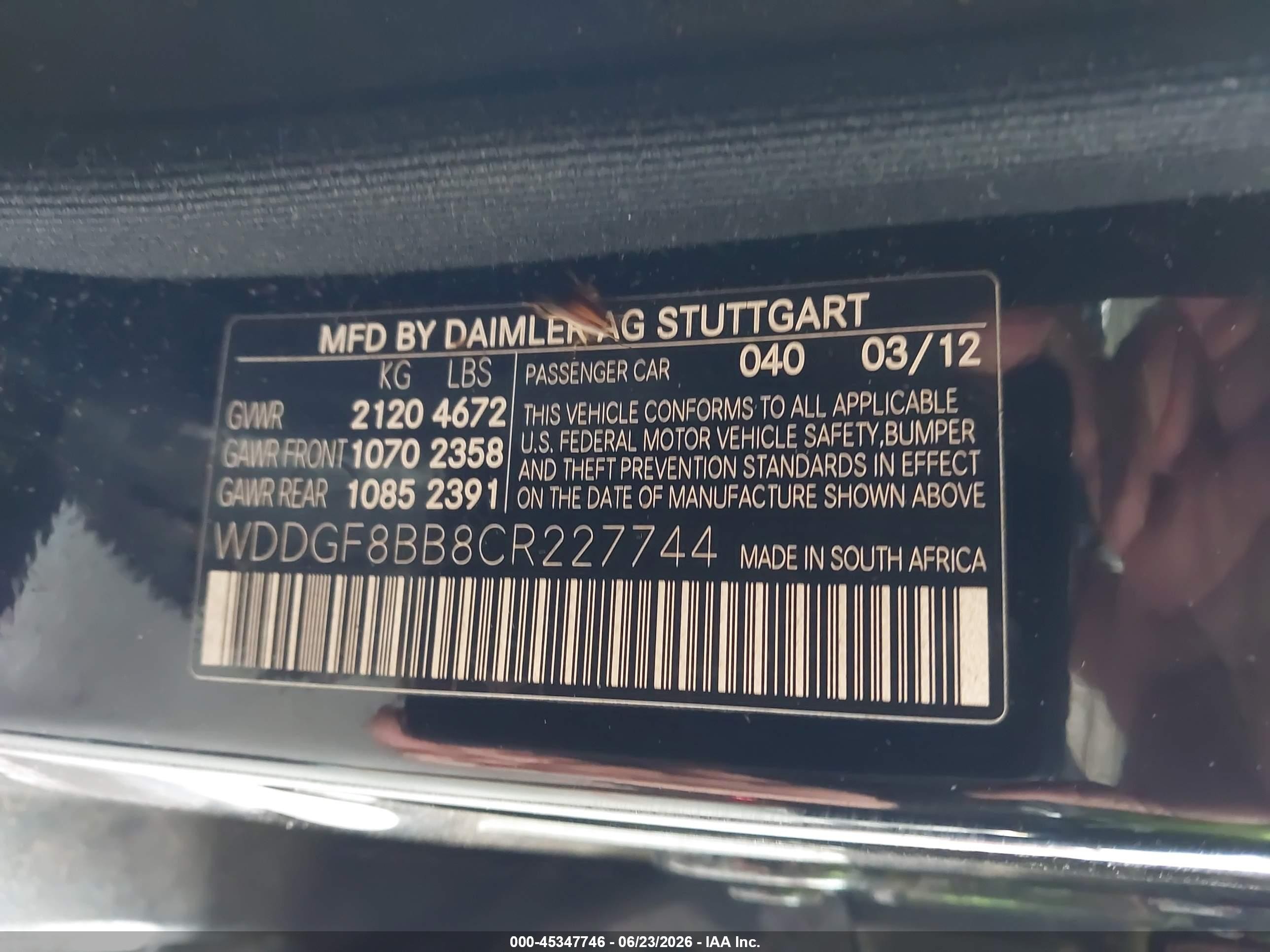 2012 Mercedes-benz C 300 Sport 4matic Black vin: WDDGF8BB8CR227744