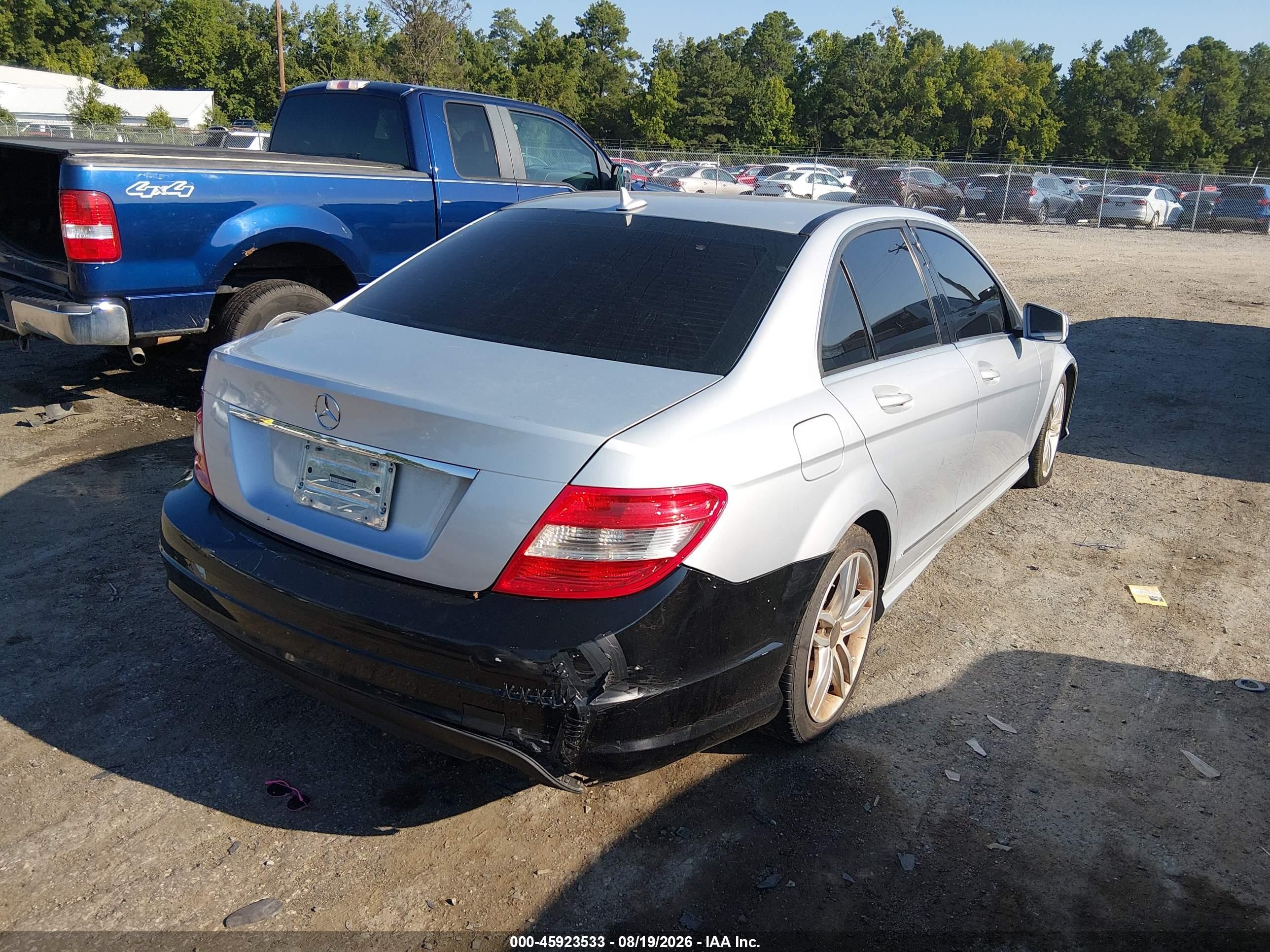 2012 Mercedes-benz C 300 Sport 4matic Silver vin: WDDGF8BB8CR228313