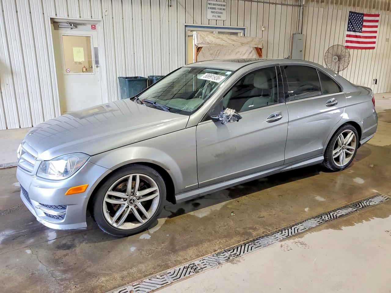 2012 Mercedes-benz C 300 4matic Gray vin: WDDGF8BB8CR231793