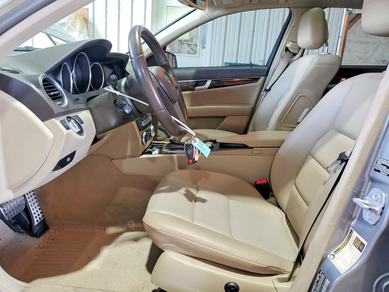 2012 Mercedes-benz C 300 4matic Gray vin: WDDGF8BB8CR231793
