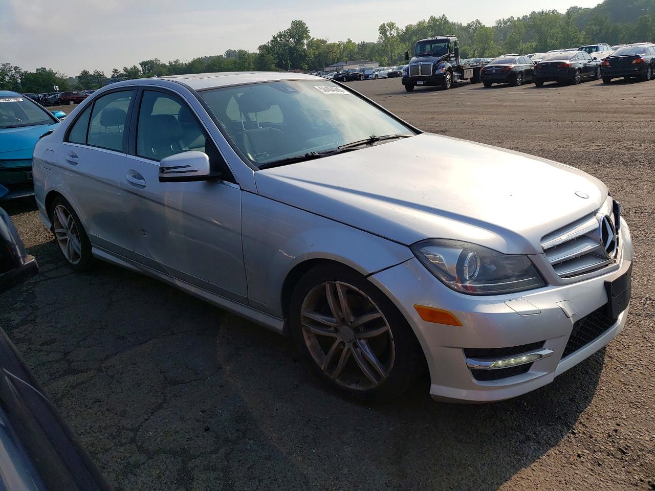 2012 Mercedes-benz C 300 4matic Silver vin: WDDGF8BB8CR234774
