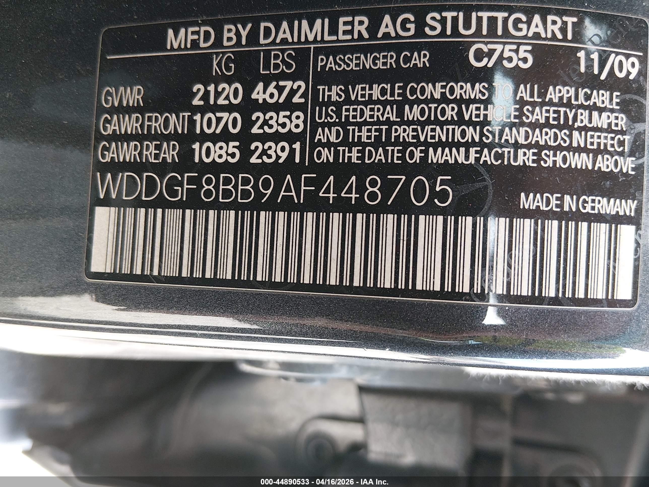 2010 Mercedes-benz C 300 Luxury 4matic Gray vin: WDDGF8BB9AF448705