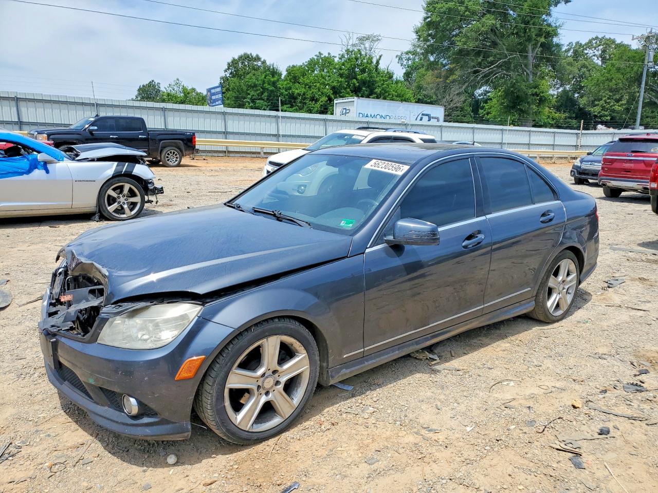 2010 Mercedes-benz C 300 4matic Gray vin: WDDGF8BB9AF474107