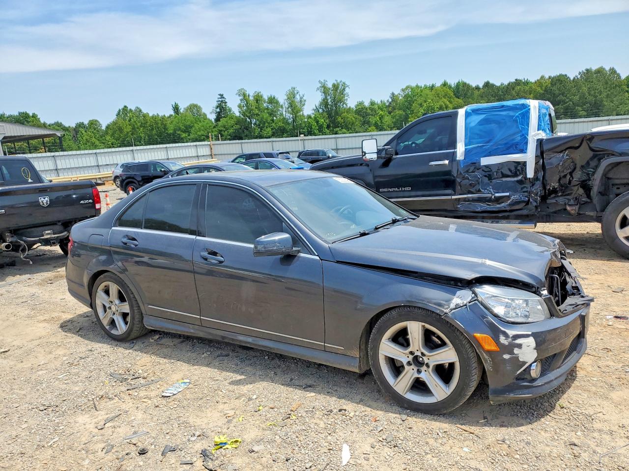 2010 Mercedes-benz C 300 4matic Gray vin: WDDGF8BB9AF474107