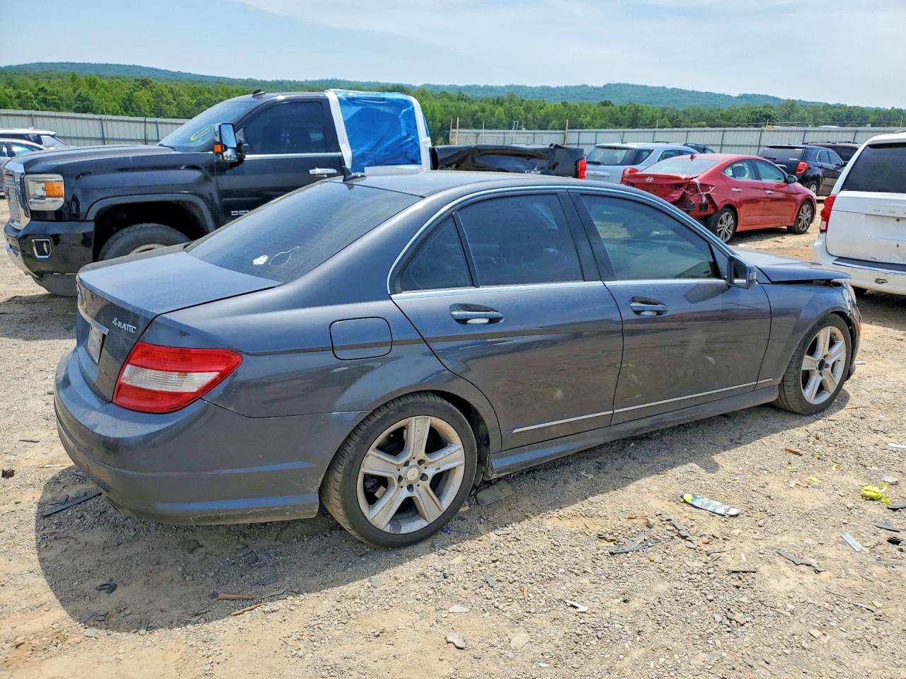 2010 Mercedes-benz C 300 4matic Gray vin: WDDGF8BB9AF474107