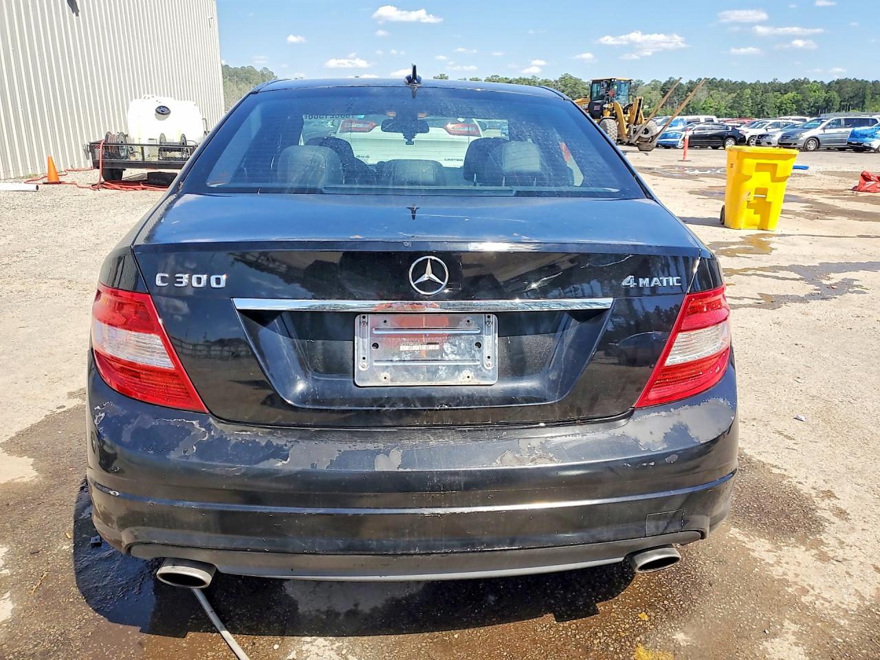 2010 Mercedes-benz C 300 4matic Black vin: WDDGF8BB9AR087622