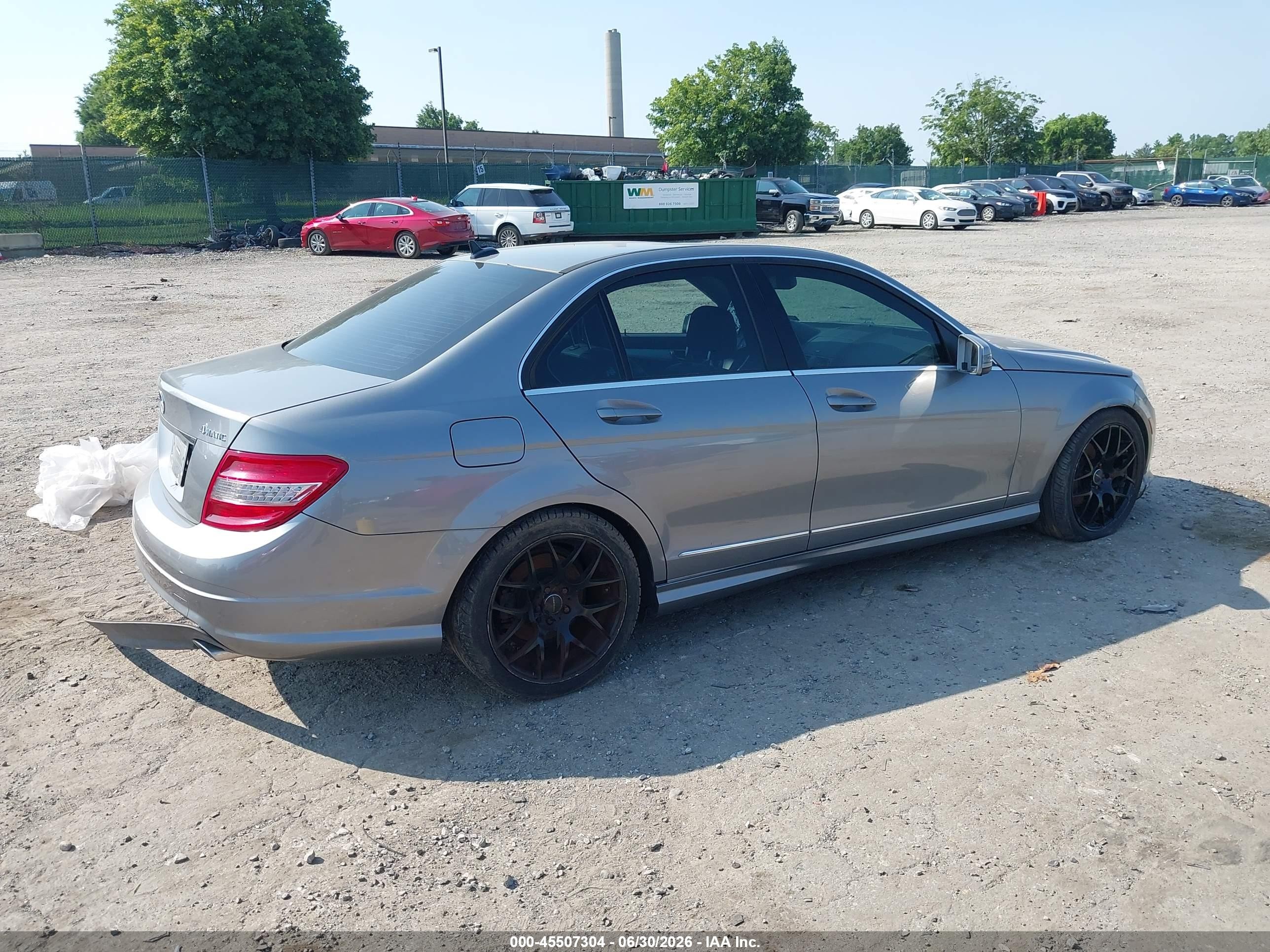 2010 Mercedes-benz C 300 Sport 4matic Silver vin: WDDGF8BB9AR090374