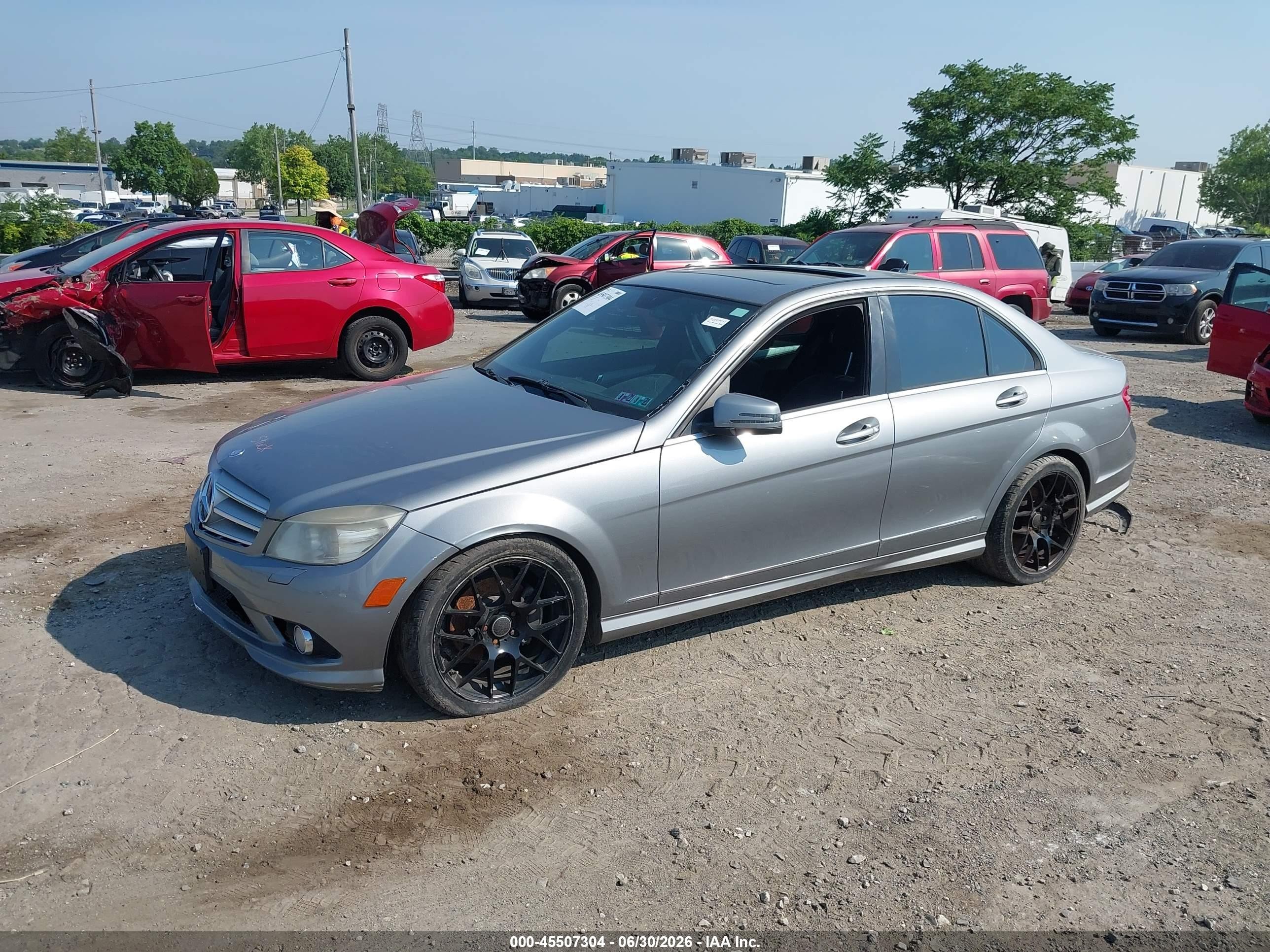 2010 Mercedes-benz C 300 Sport 4matic Silver vin: WDDGF8BB9AR090374