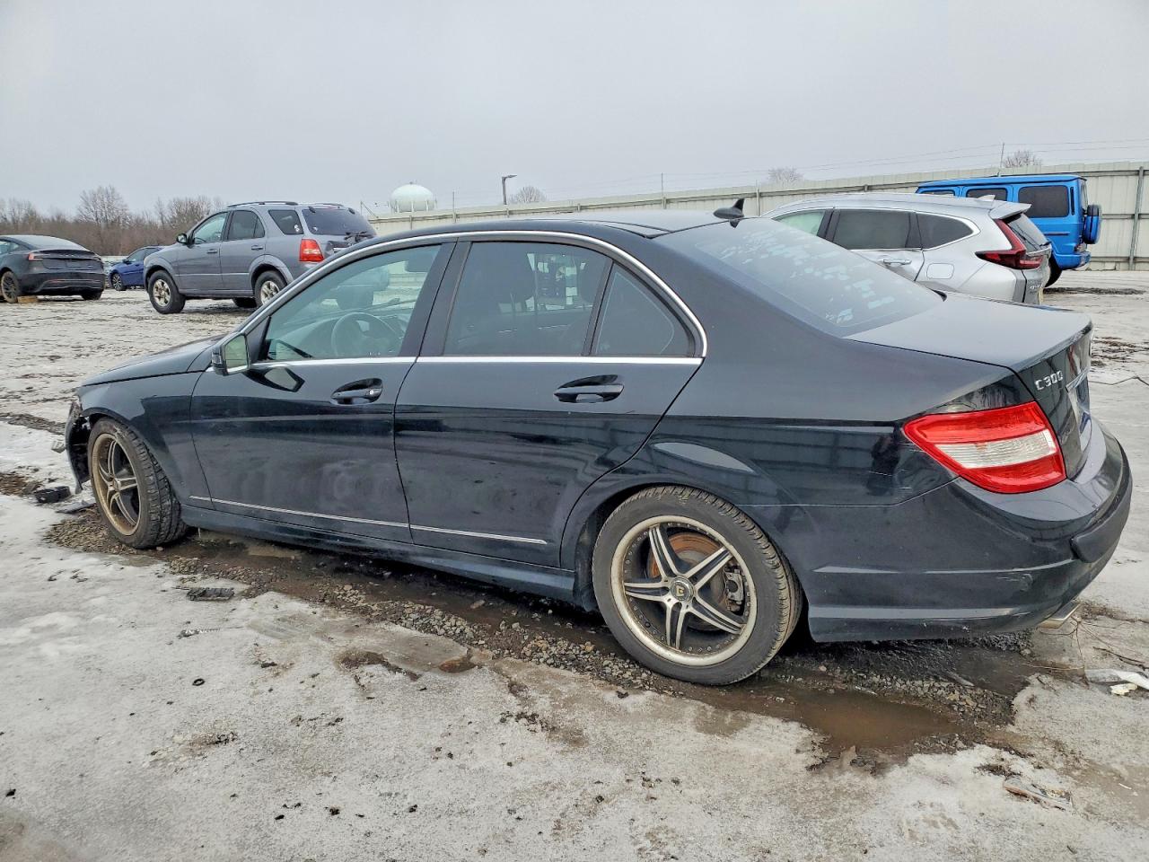 2010 Mercedes-benz C 300 4matic Black vin: WDDGF8BB9AR096286