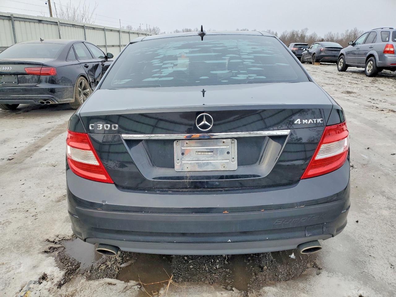 2010 Mercedes-benz C 300 4matic Black vin: WDDGF8BB9AR096286