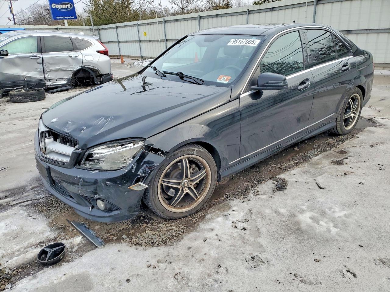 2010 Mercedes-benz C 300 4matic Black vin: WDDGF8BB9AR096286