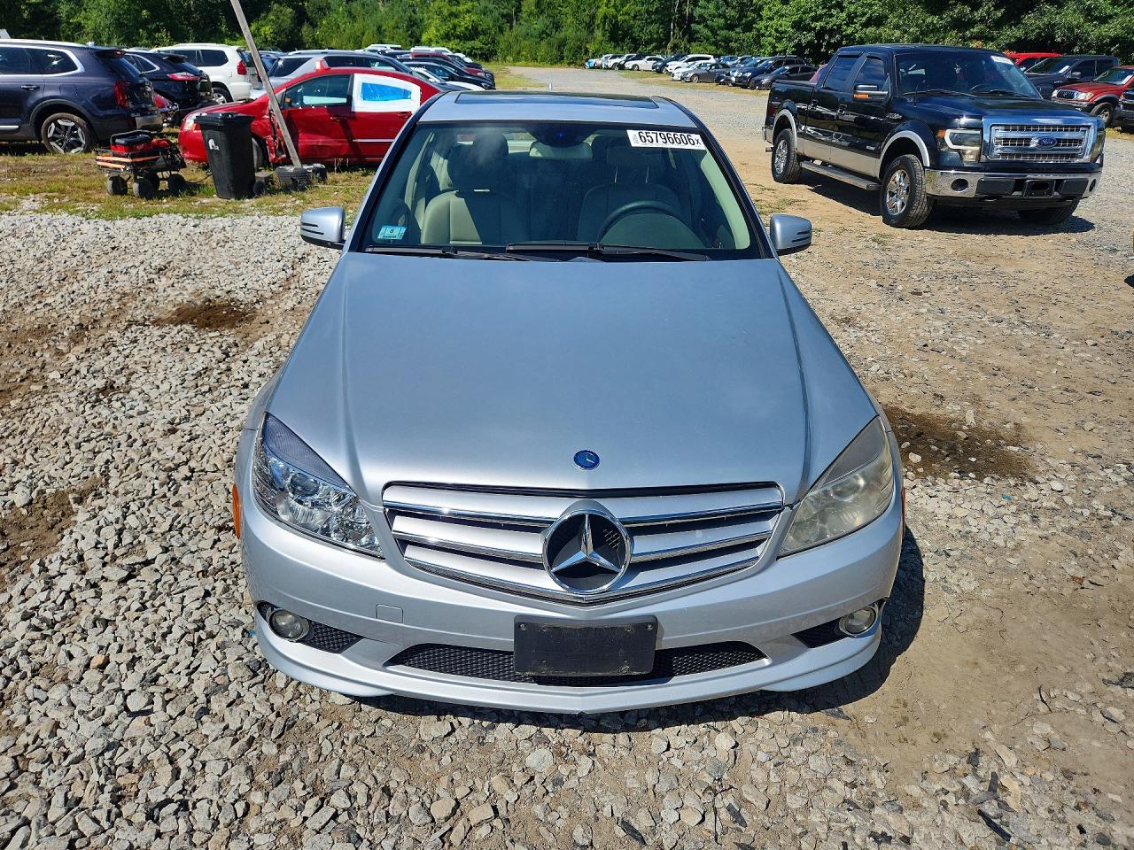 2010 Mercedes-benz C 300 4matic Silver vin: WDDGF8BB9AR126676