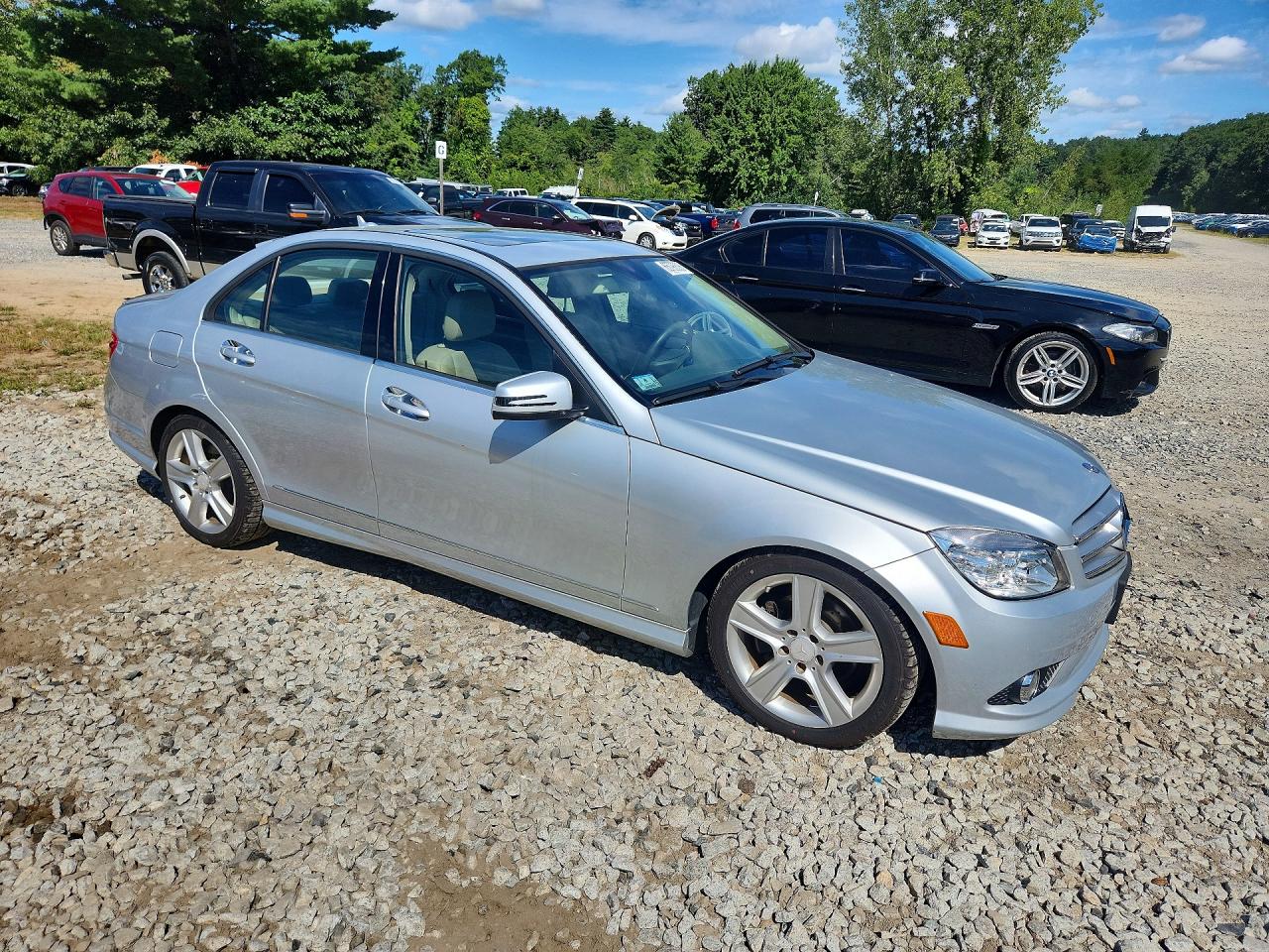 2010 Mercedes-benz C 300 4matic Silver vin: WDDGF8BB9AR126676