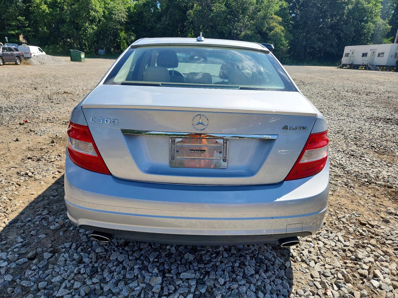 2010 Mercedes-benz C 300 4matic Silver vin: WDDGF8BB9AR126676