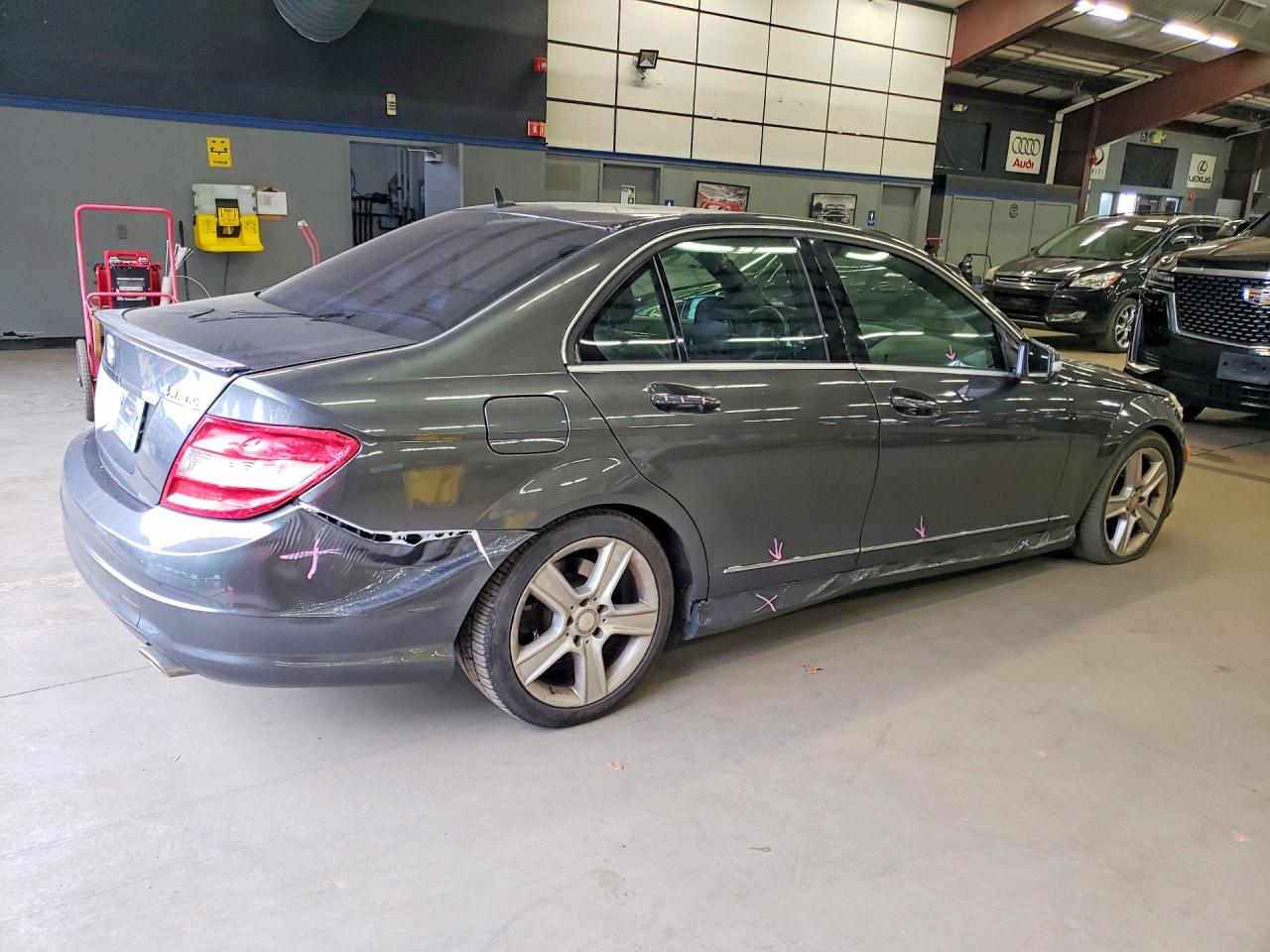2011 Mercedes-benz C 300 4matic Gray vin: WDDGF8BB9BF652597