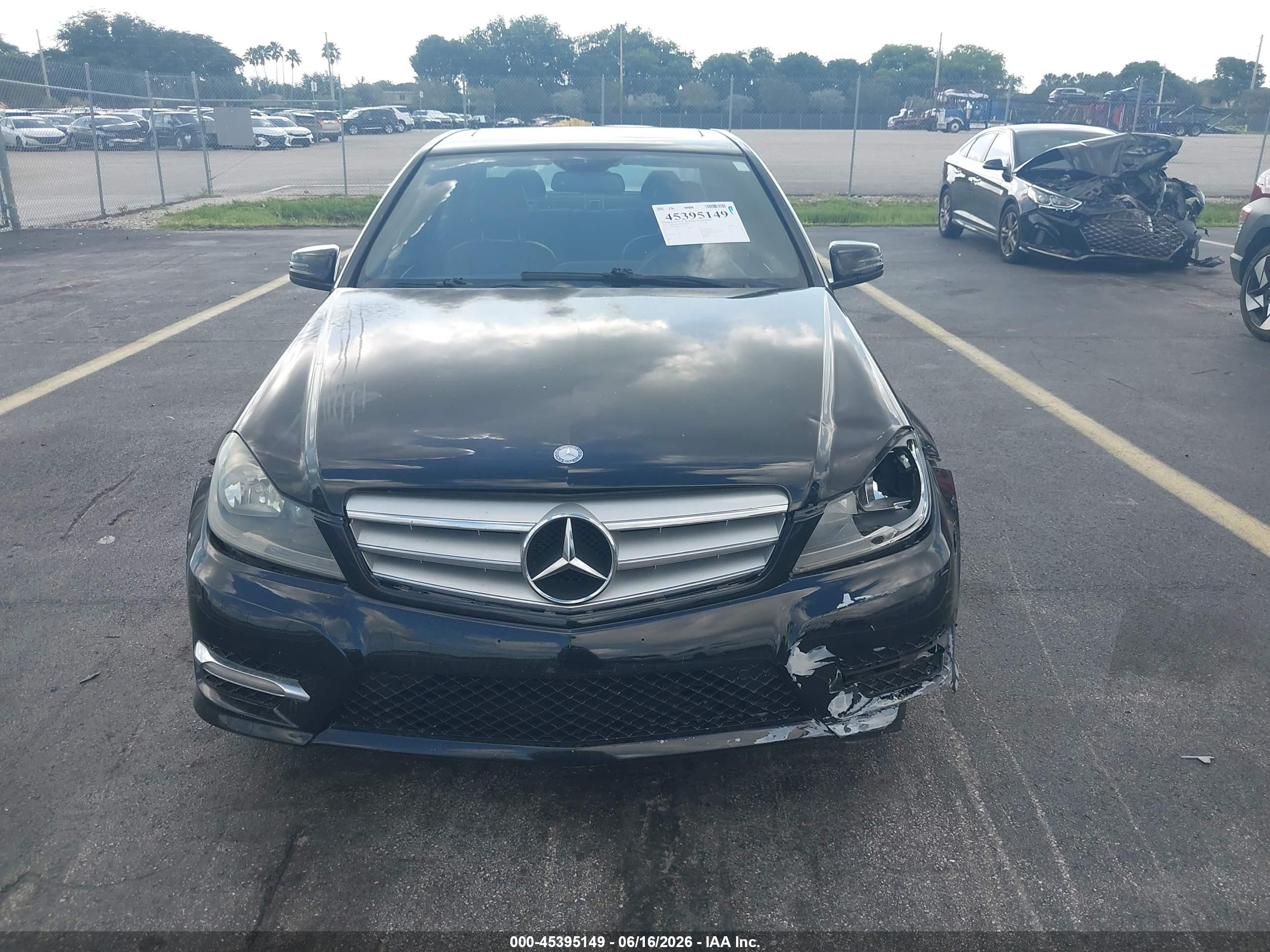 2012 Mercedes-benz C 300 Sport 4matic Black vin: WDDGF8BB9CA696579