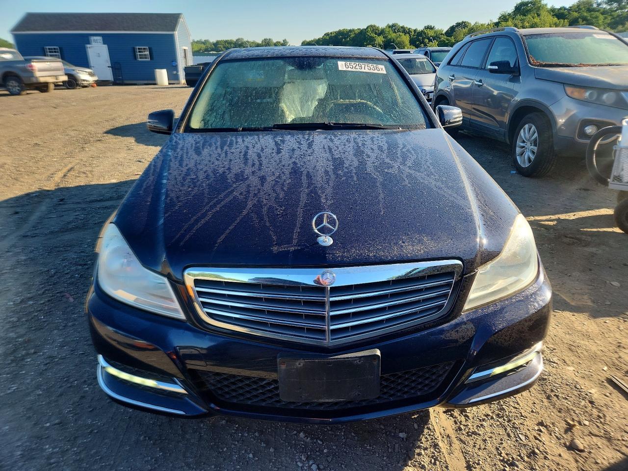 2012 Mercedes-benz C 300 4matic Blue vin: WDDGF8BB9CA709296