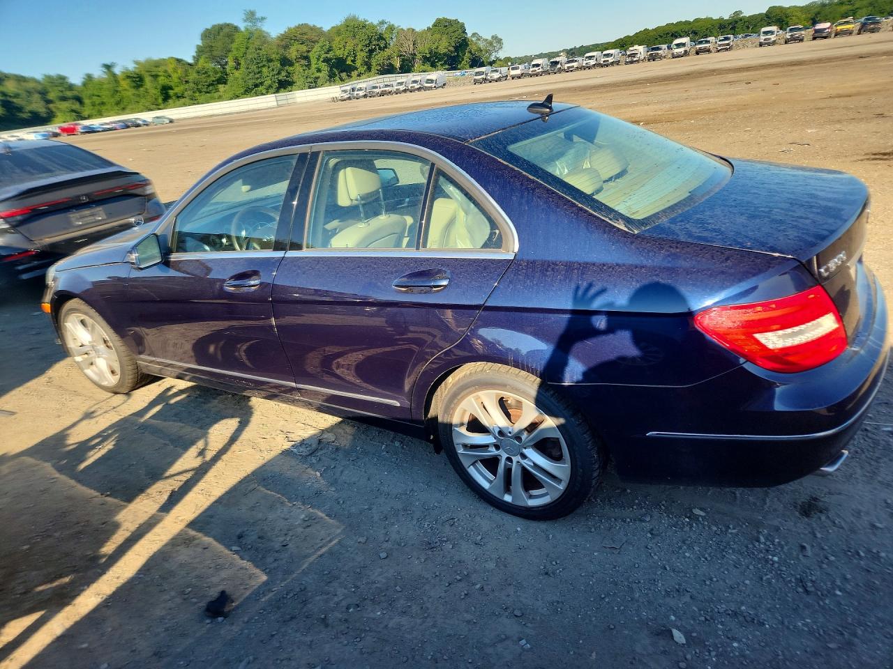 2012 Mercedes-benz C 300 4matic Blue vin: WDDGF8BB9CA709296
