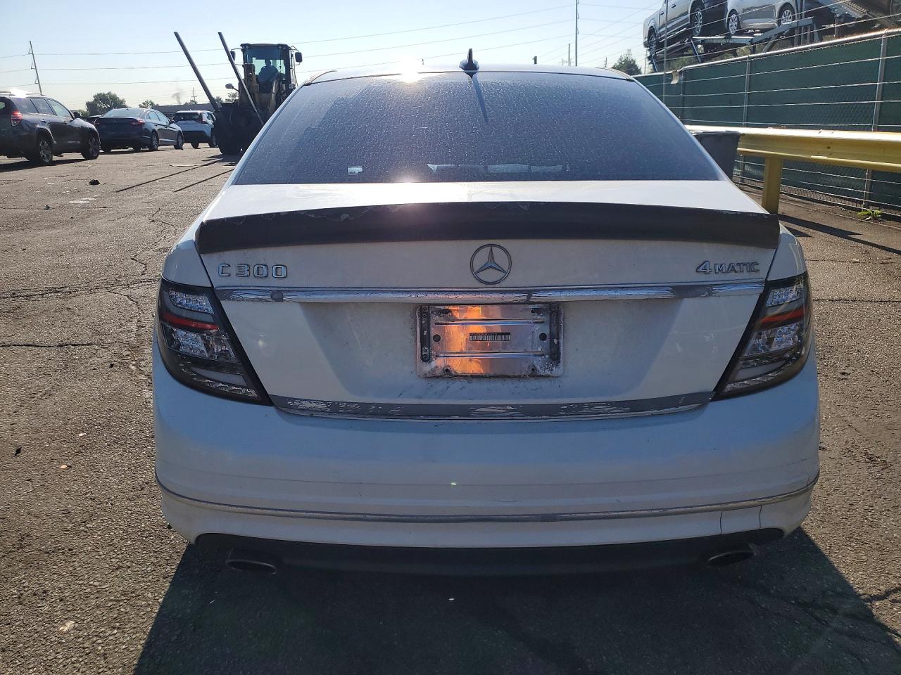 2010 Mercedes-benz C 300 4matic White vin: WDDGF8BBXAF432576