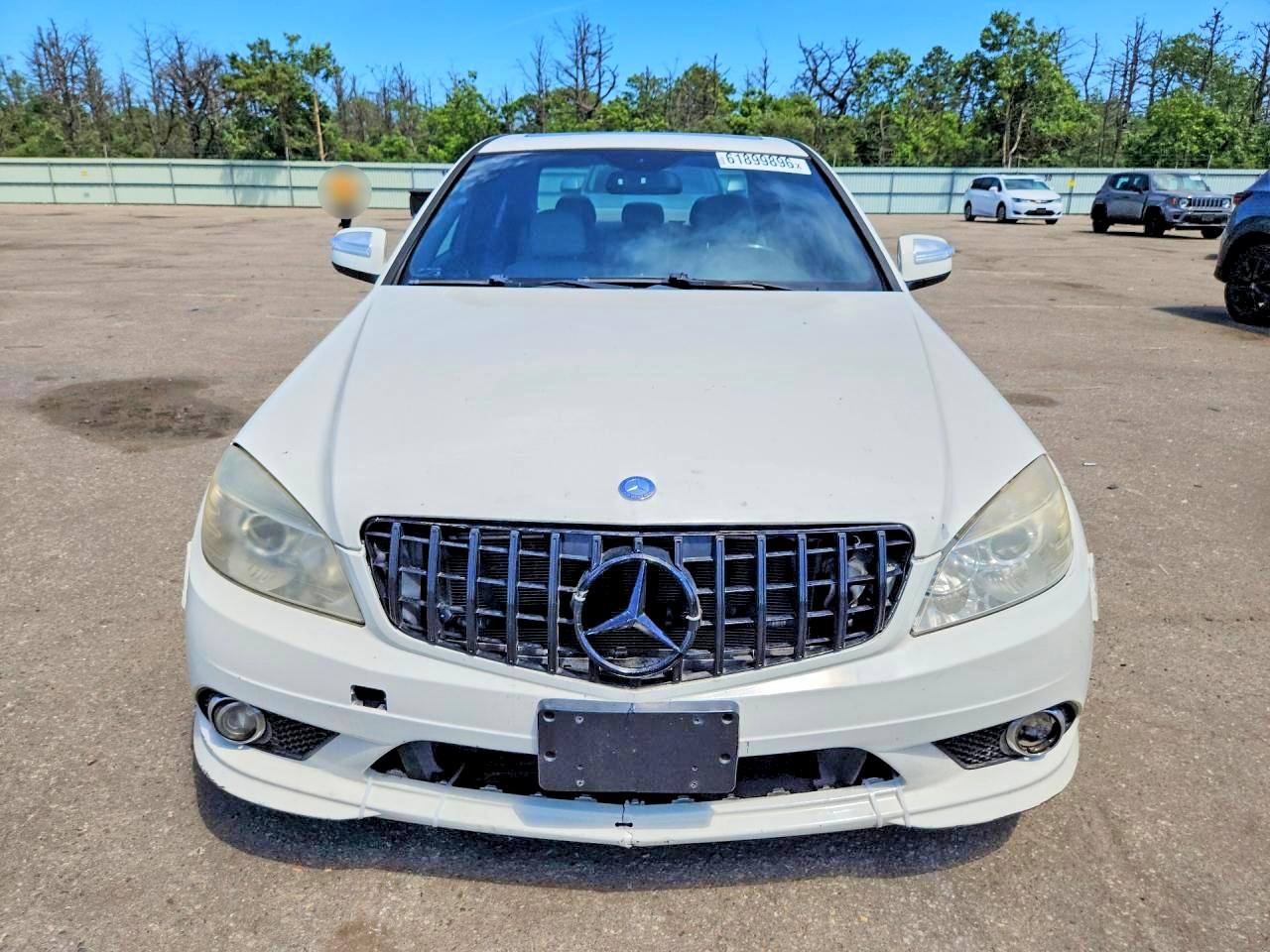 2010 Mercedes-benz C 300 4matic White vin: WDDGF8BBXAF451256