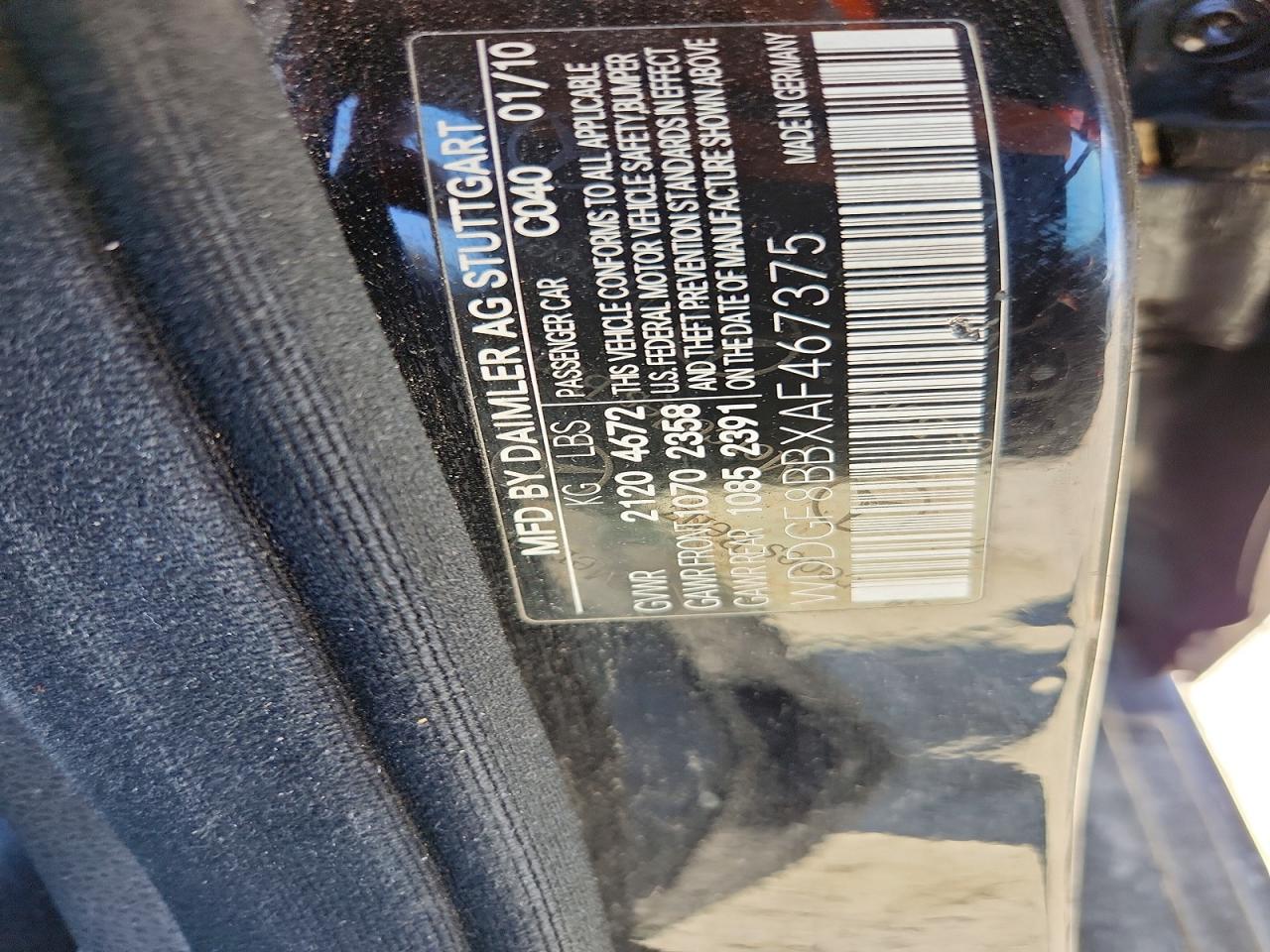 2010 Mercedes-benz C 300 4matic Black vin: WDDGF8BBXAF467375