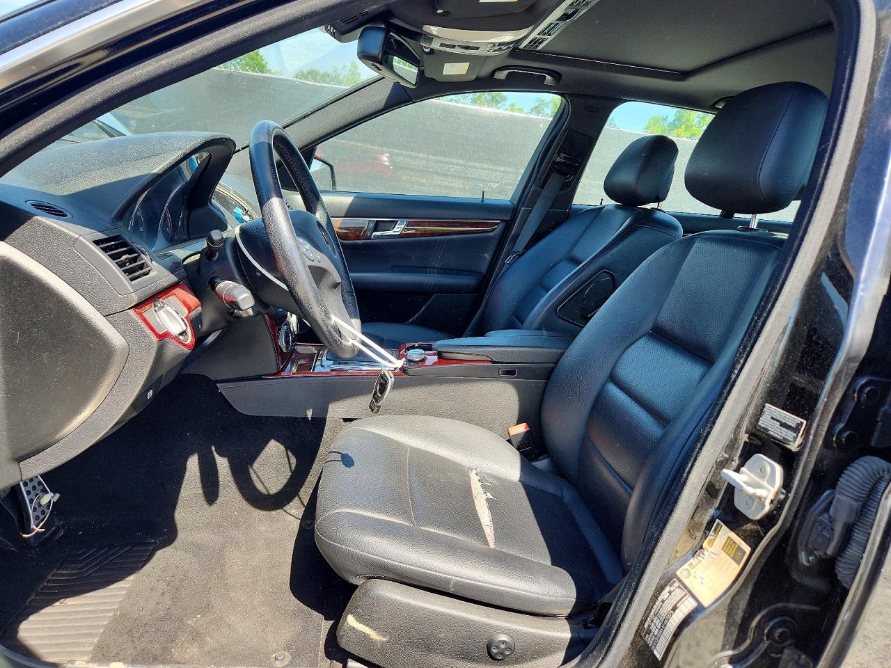 2010 Mercedes-benz C 300 4matic Black vin: WDDGF8BBXAF467375