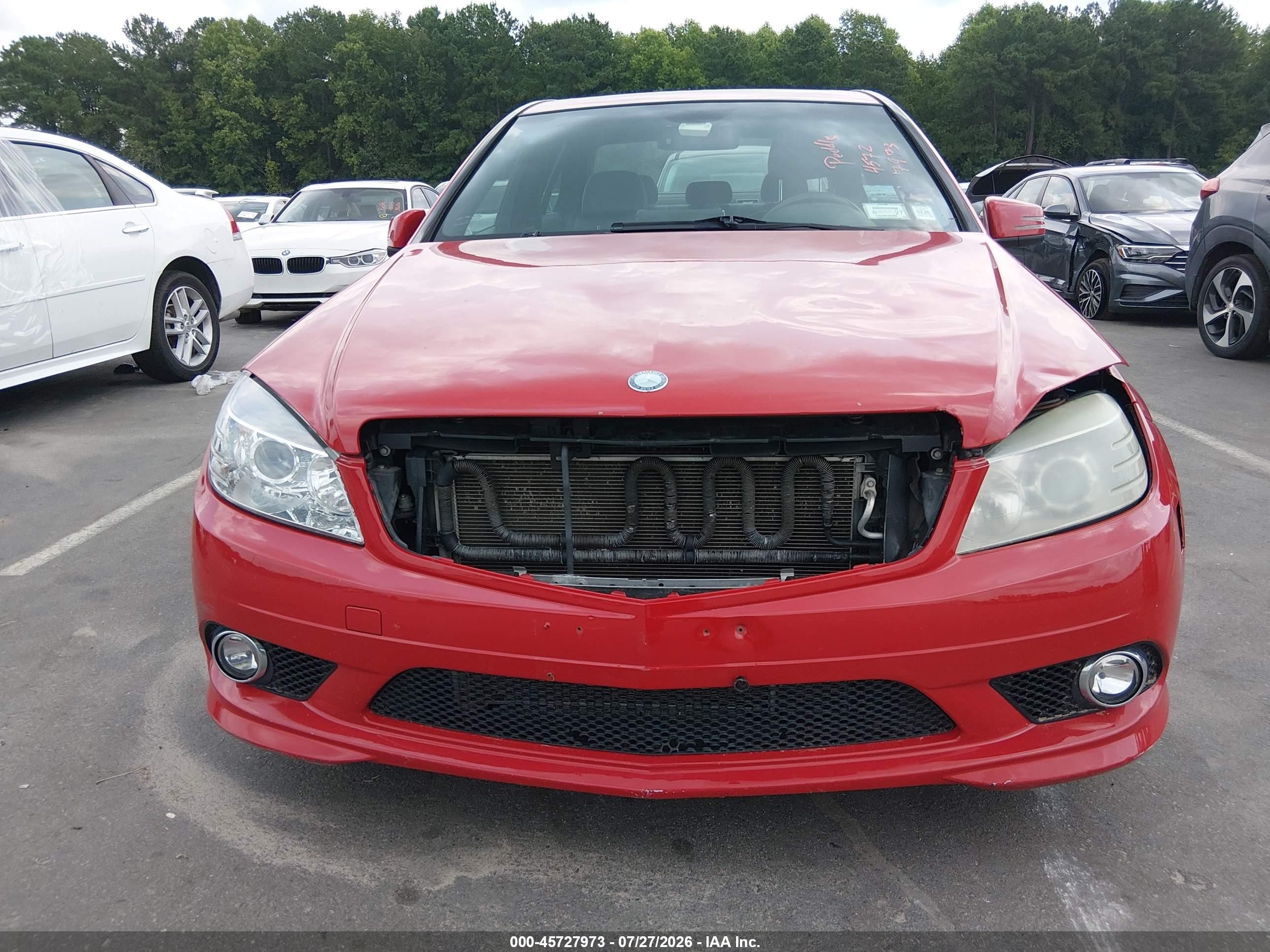 2010 Mercedes-benz C 300 Luxury 4matic/sport 4matic Red vin: WDDGF8BBXAR088035