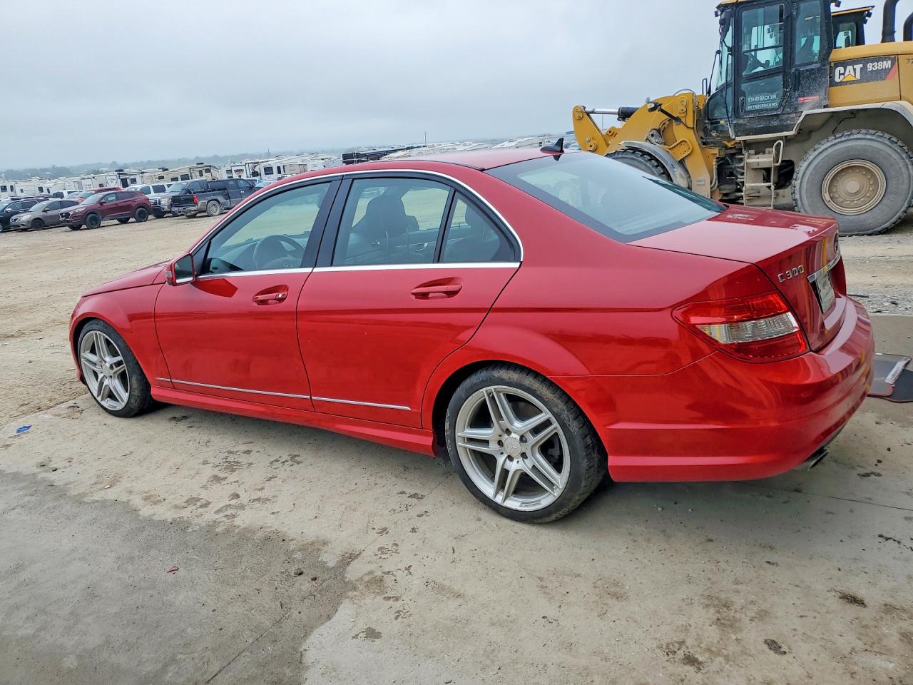 2010 Mercedes-benz C 300 4matic Red vin: WDDGF8BBXAR090044
