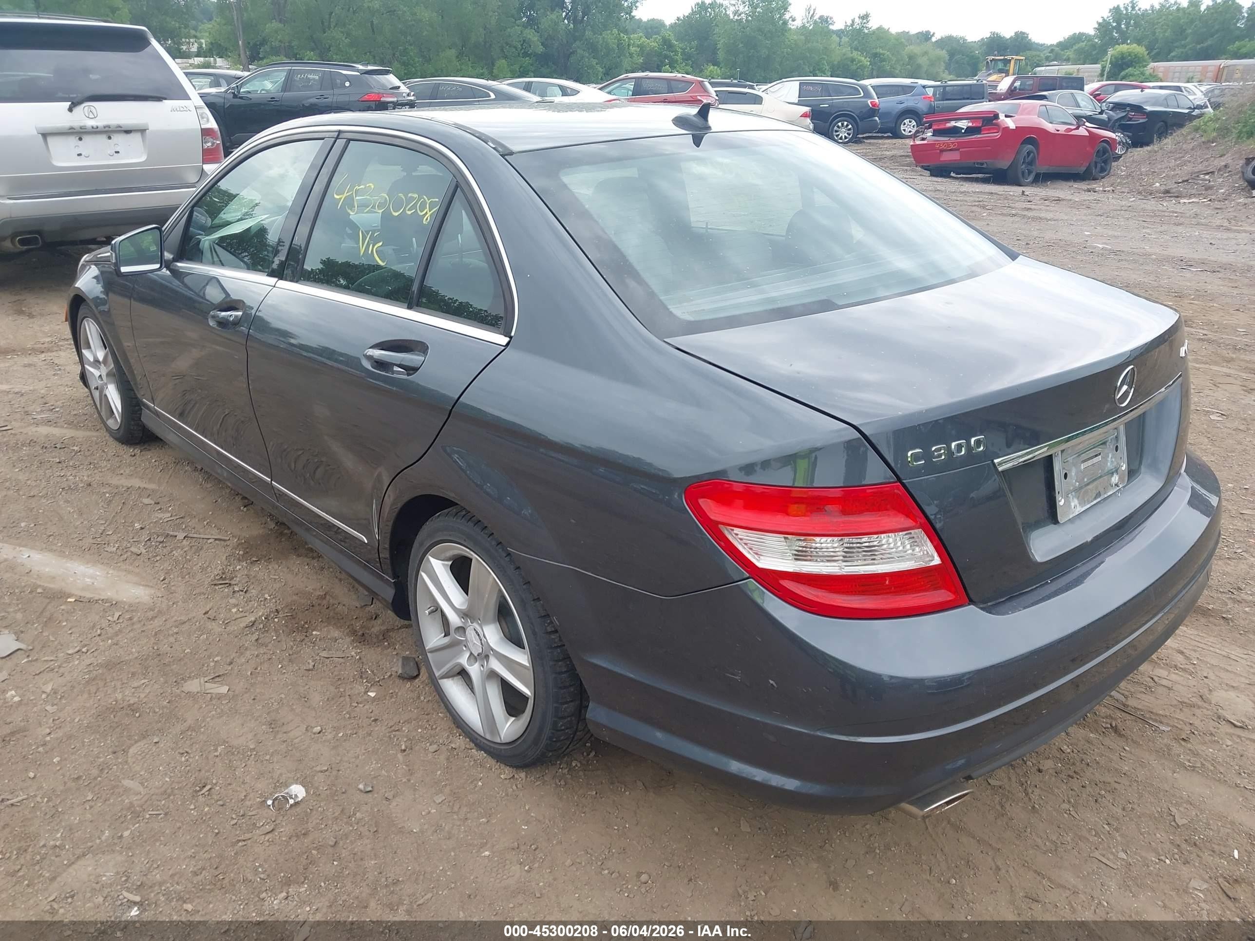 2010 Mercedes-benz C 300 Sport 4matic Gray vin: WDDGF8BBXAR094949
