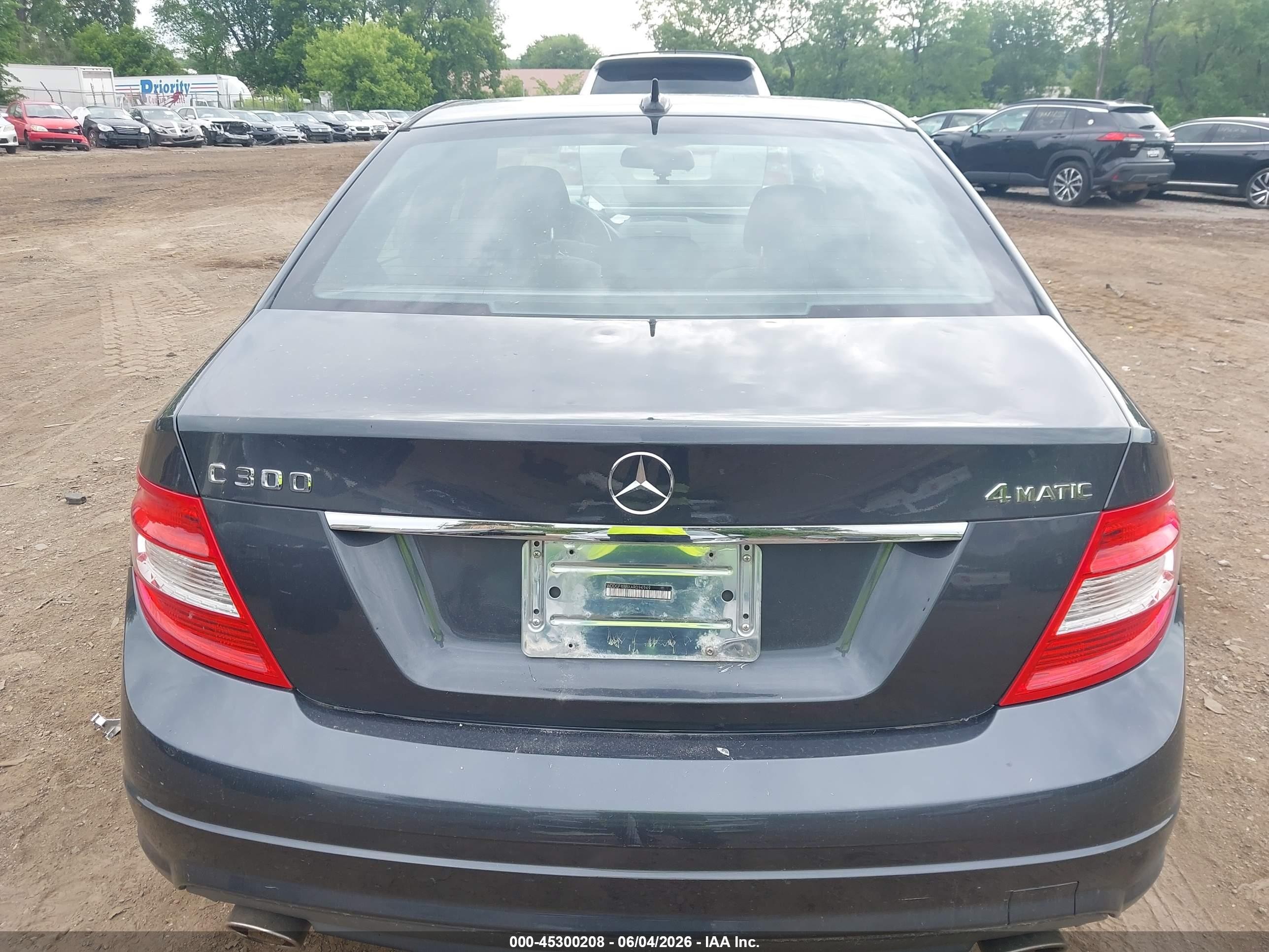 2010 Mercedes-benz C 300 Sport 4matic Gray vin: WDDGF8BBXAR094949