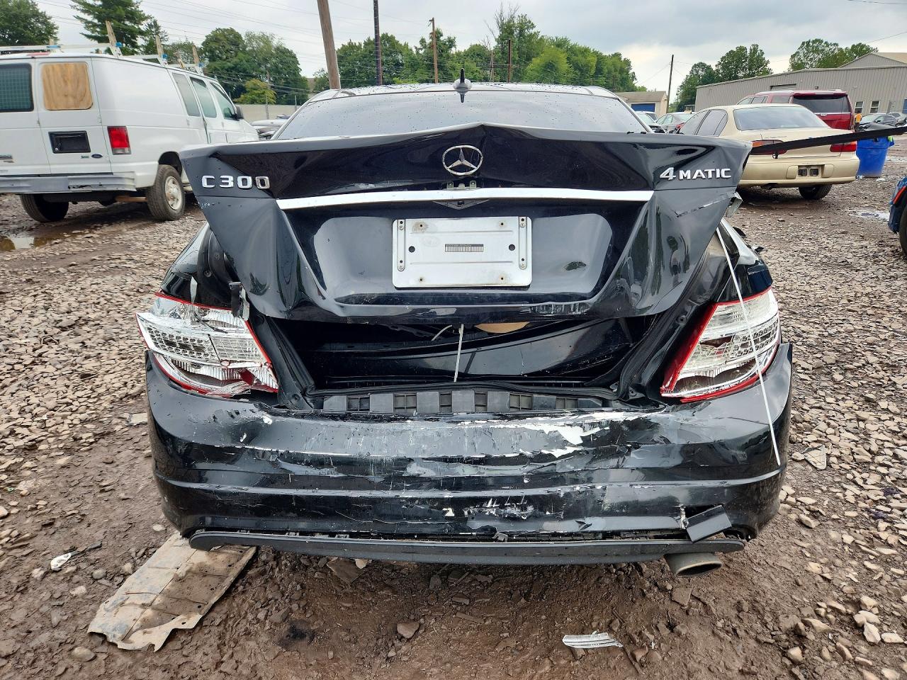2010 Mercedes-benz C 300 4matic Black vin: WDDGF8BBXAR096426