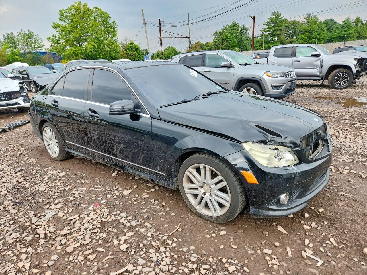 2010 Mercedes-benz C 300 4matic Black vin: WDDGF8BBXAR096426