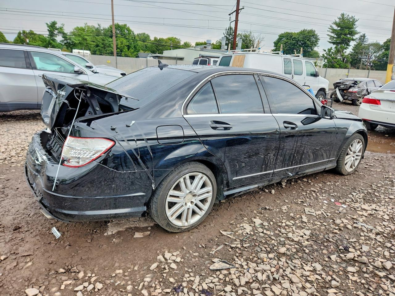 2010 Mercedes-benz C 300 4matic Black vin: WDDGF8BBXAR096426
