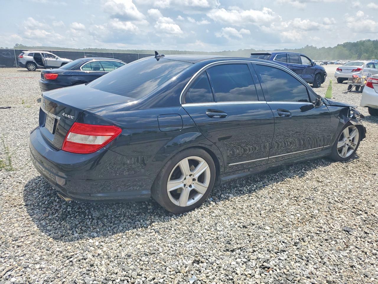 2010 Mercedes-benz C 300 4matic Black vin: WDDGF8BBXAR106775