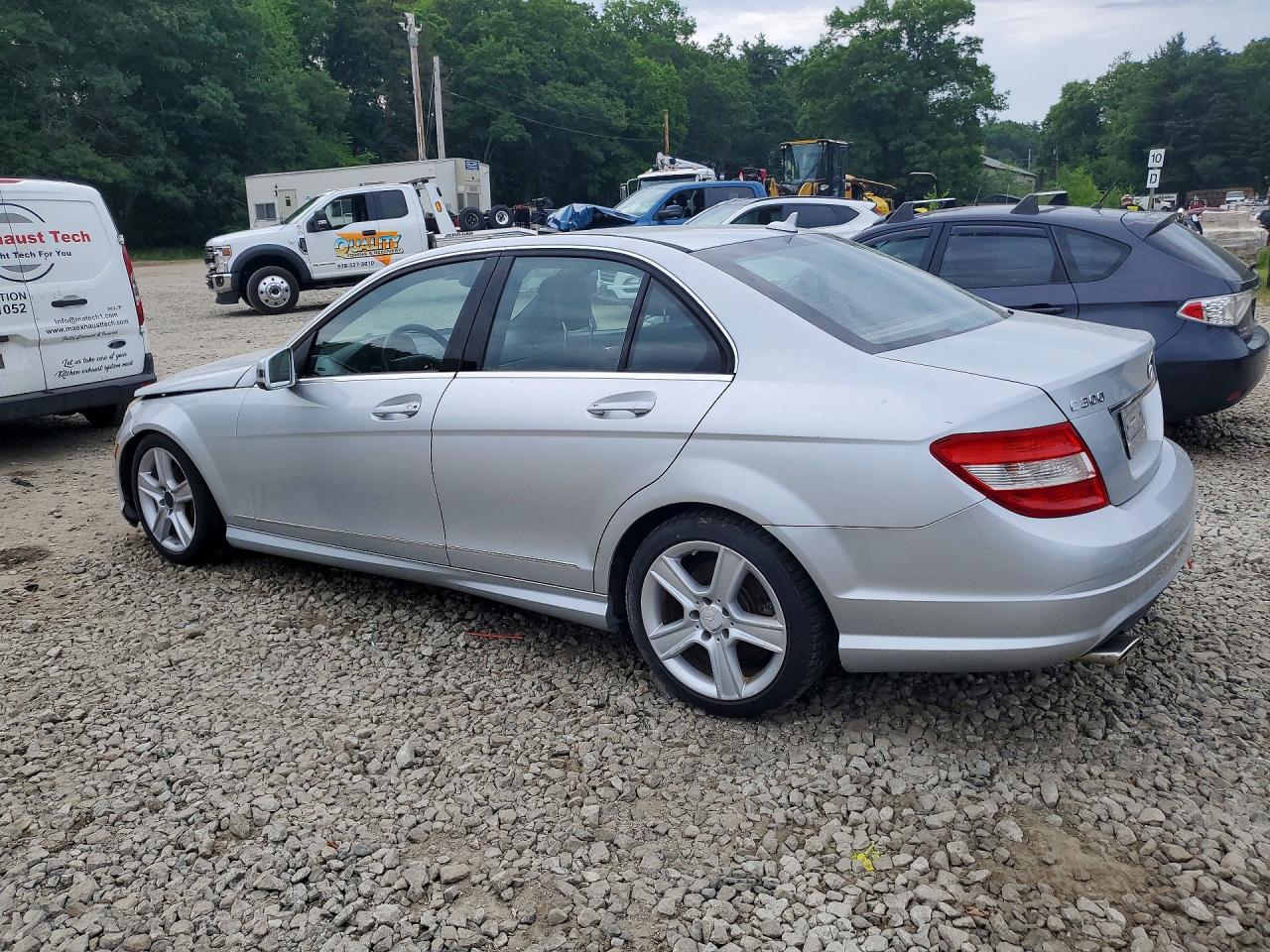 2010 Mercedes-benz C 300 4matic Silver vin: WDDGF8BBXAR119767