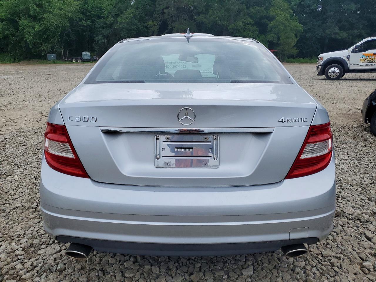 2010 Mercedes-benz C 300 4matic Silver vin: WDDGF8BBXAR119767