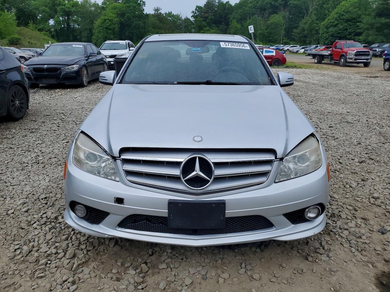 2010 Mercedes-benz C 300 4matic Silver vin: WDDGF8BBXAR119767