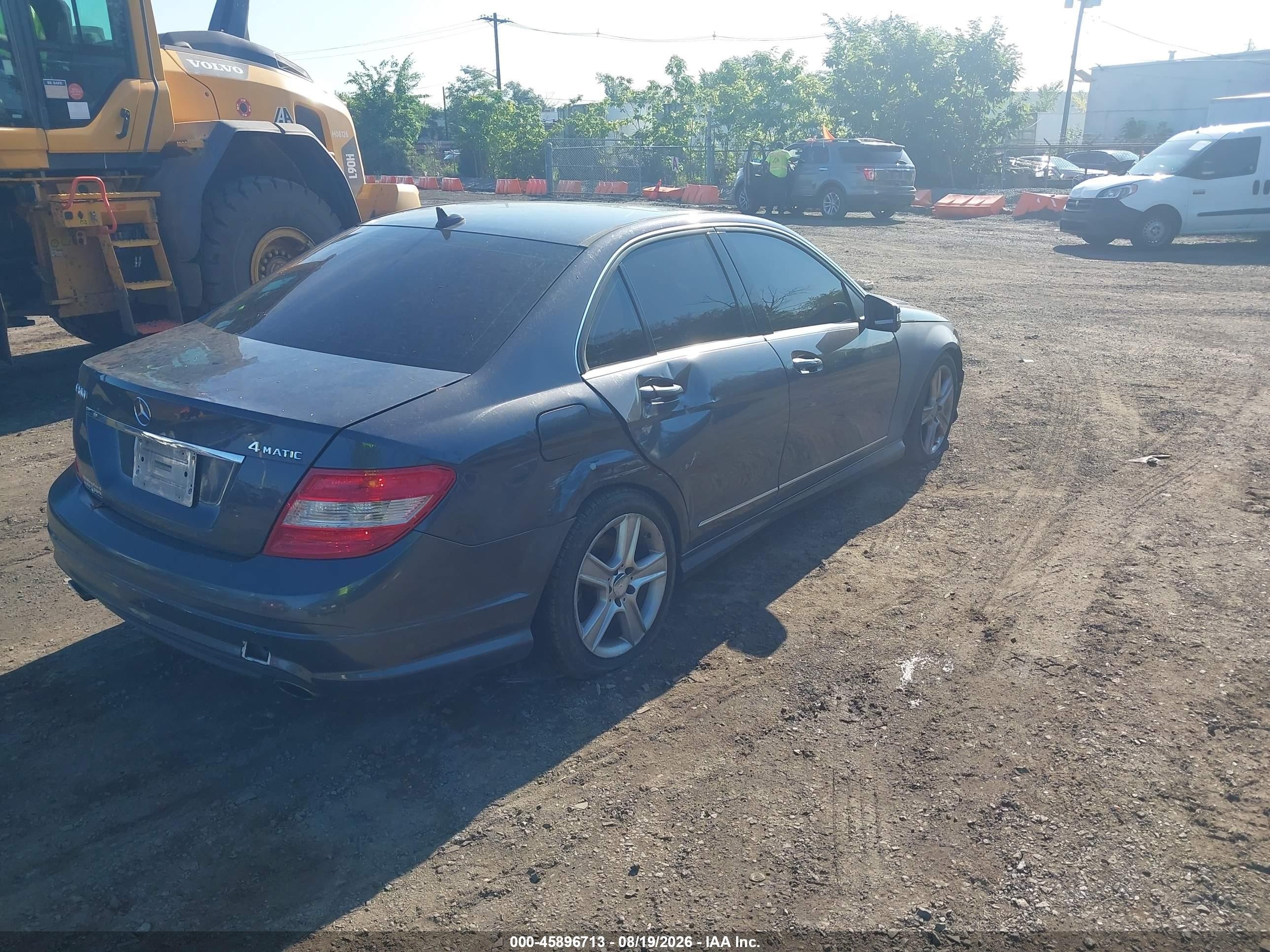 2010 Mercedes-benz C 300 Sport 4matic Black vin: WDDGF8BBXAR130848