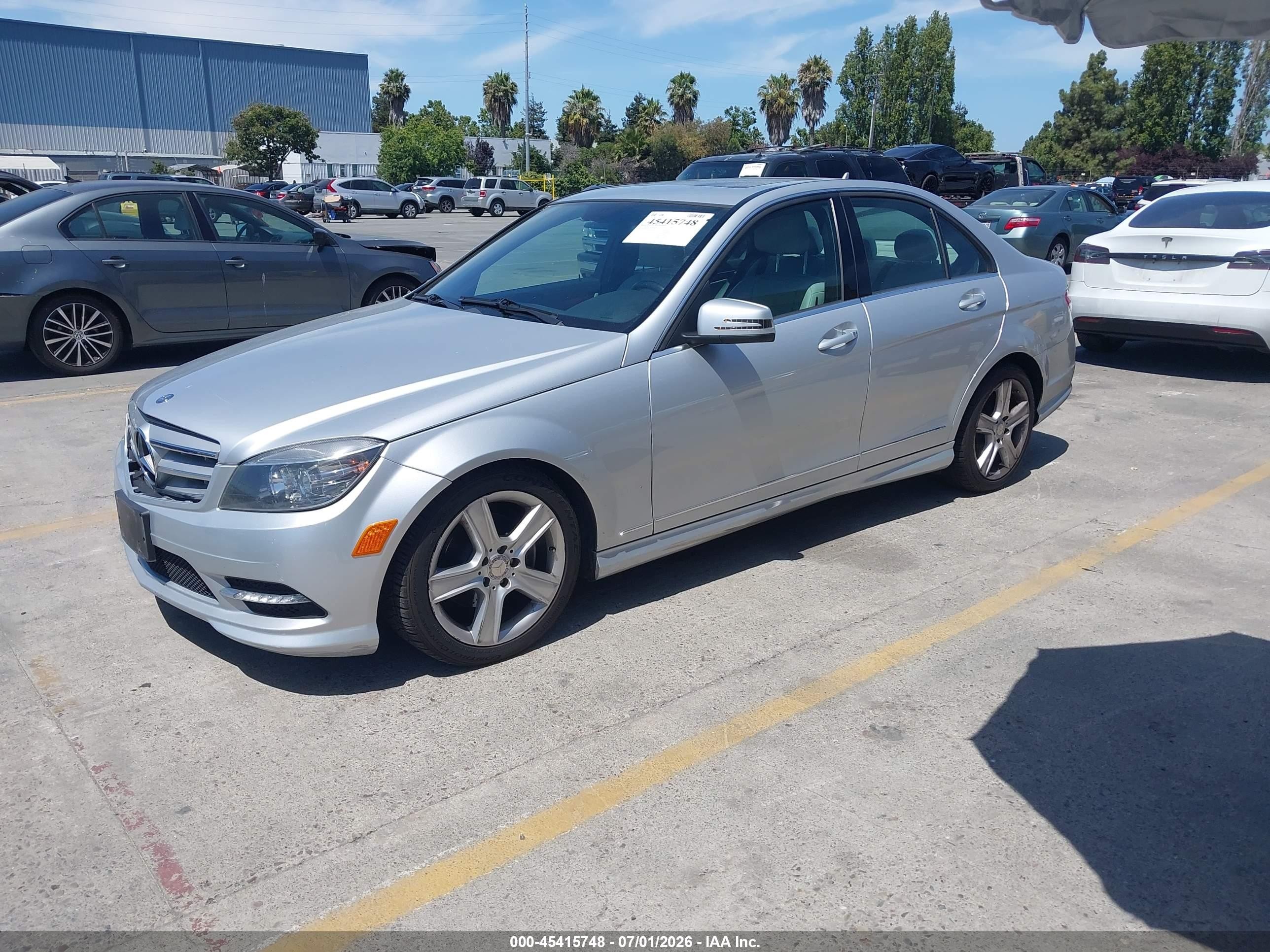 2011 Mercedes-benz C 300 Luxury 4matic/sport 4matic Gray vin: WDDGF8BBXBA506741